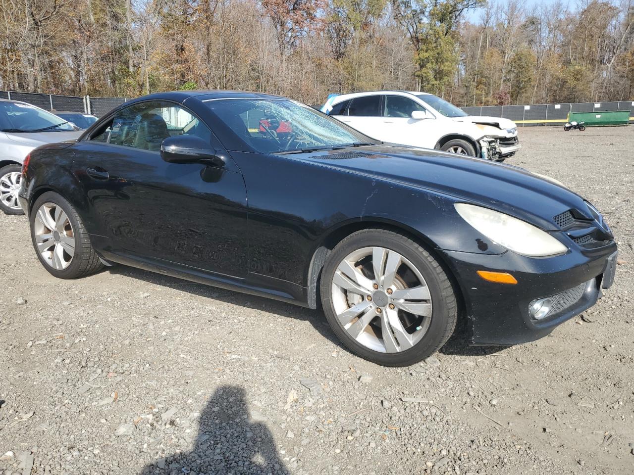 2009 Mercedes-benz Slk 350 Black vin: WDBWK58F49F191859