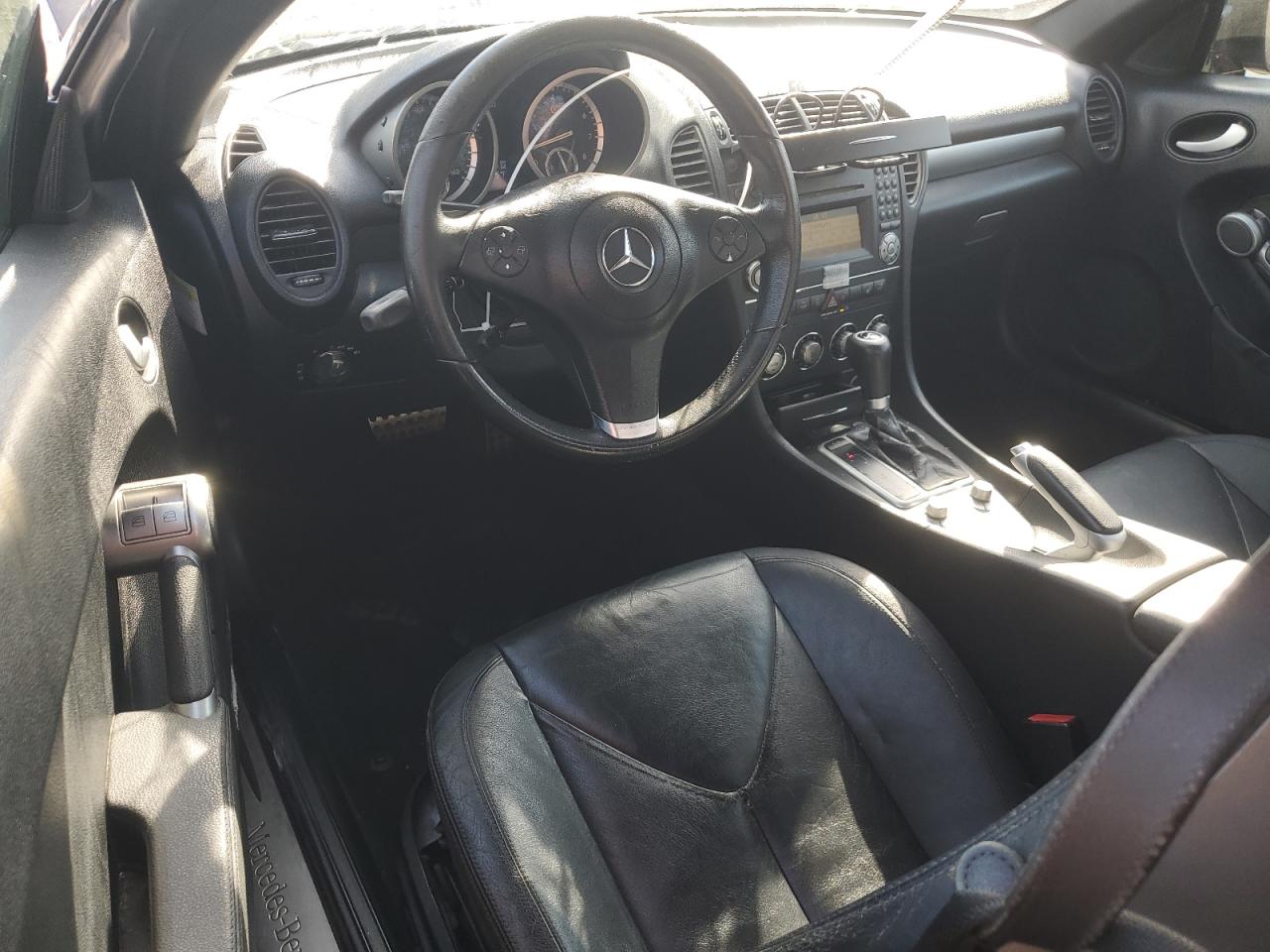 2009 Mercedes-benz Slk 350 Black vin: WDBWK58F49F191859