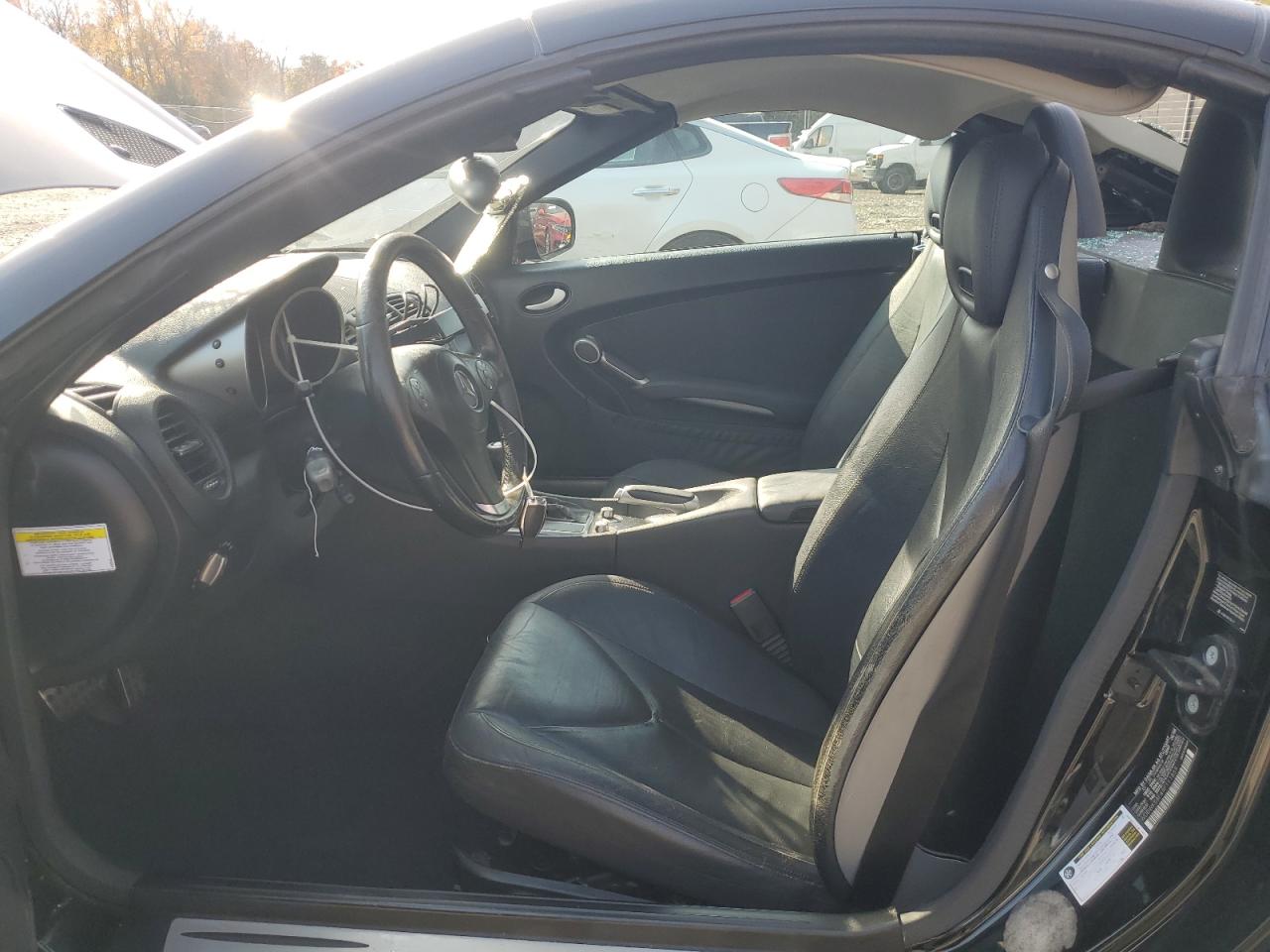 2009 Mercedes-benz Slk 350 Black vin: WDBWK58F49F191859