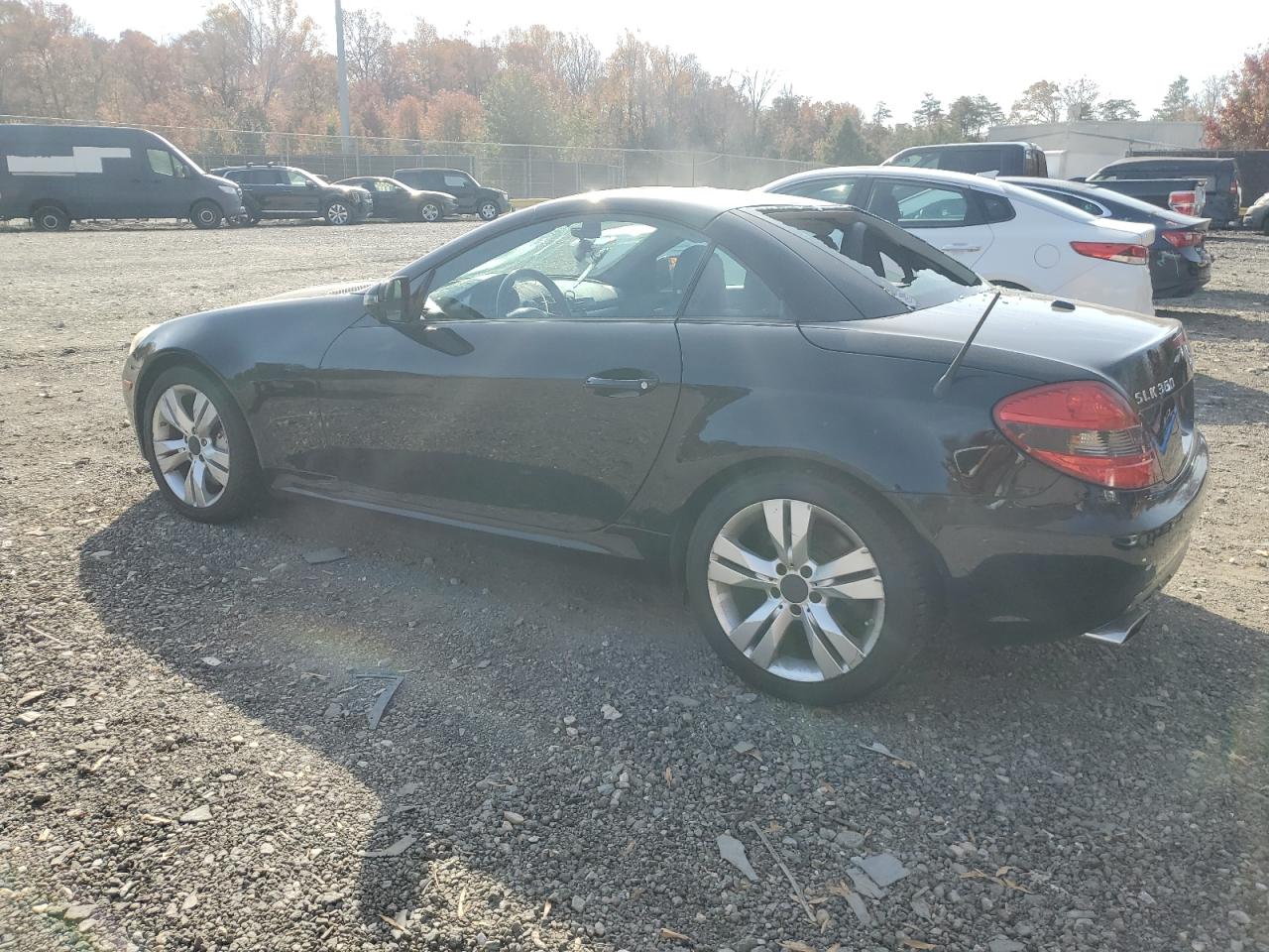 2009 Mercedes-benz Slk 350 Black vin: WDBWK58F49F191859