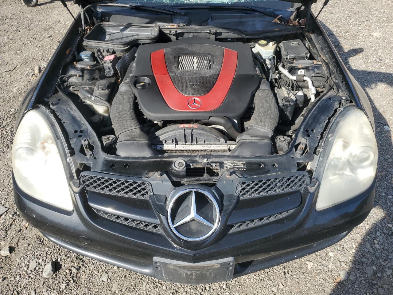 2009 Mercedes-benz Slk 350 Black vin: WDBWK58F49F191859