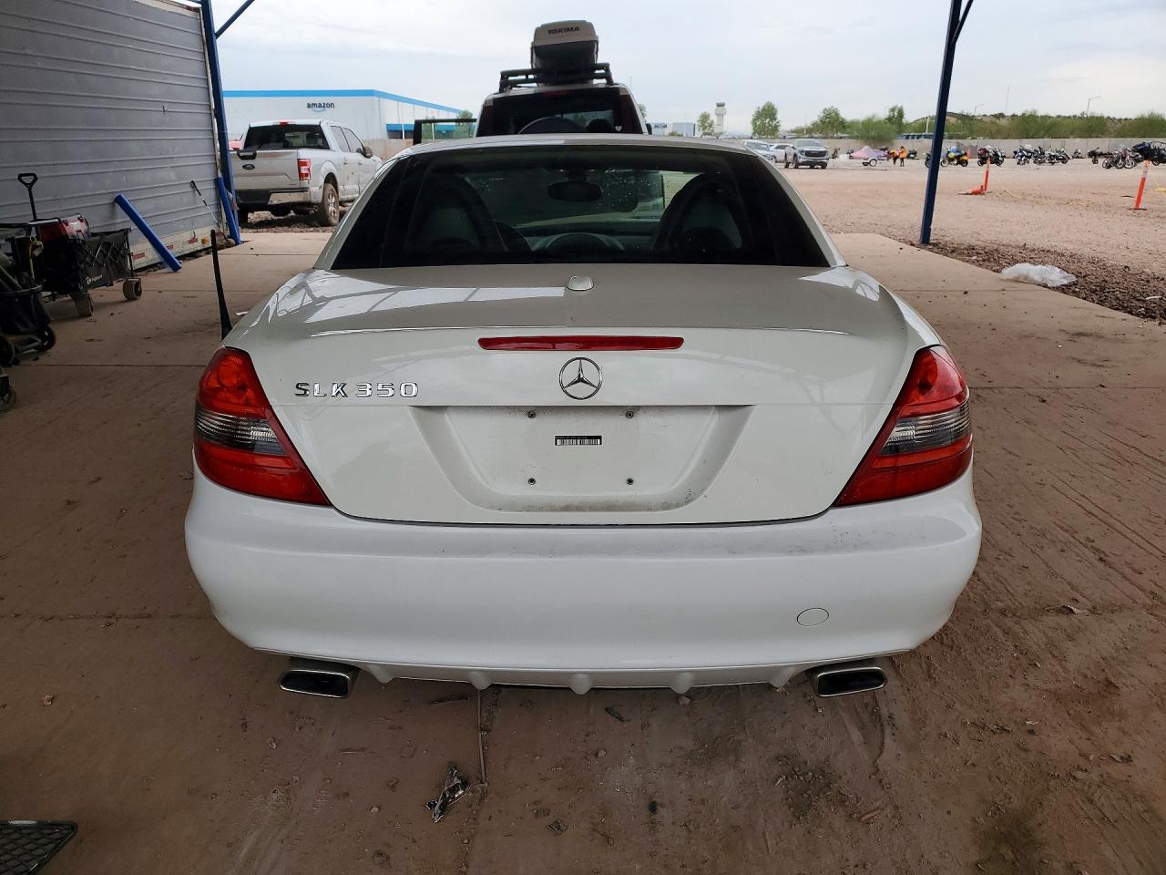 2009 Mercedes-benz Slk 350 White vin: WDBWK58F49F194566