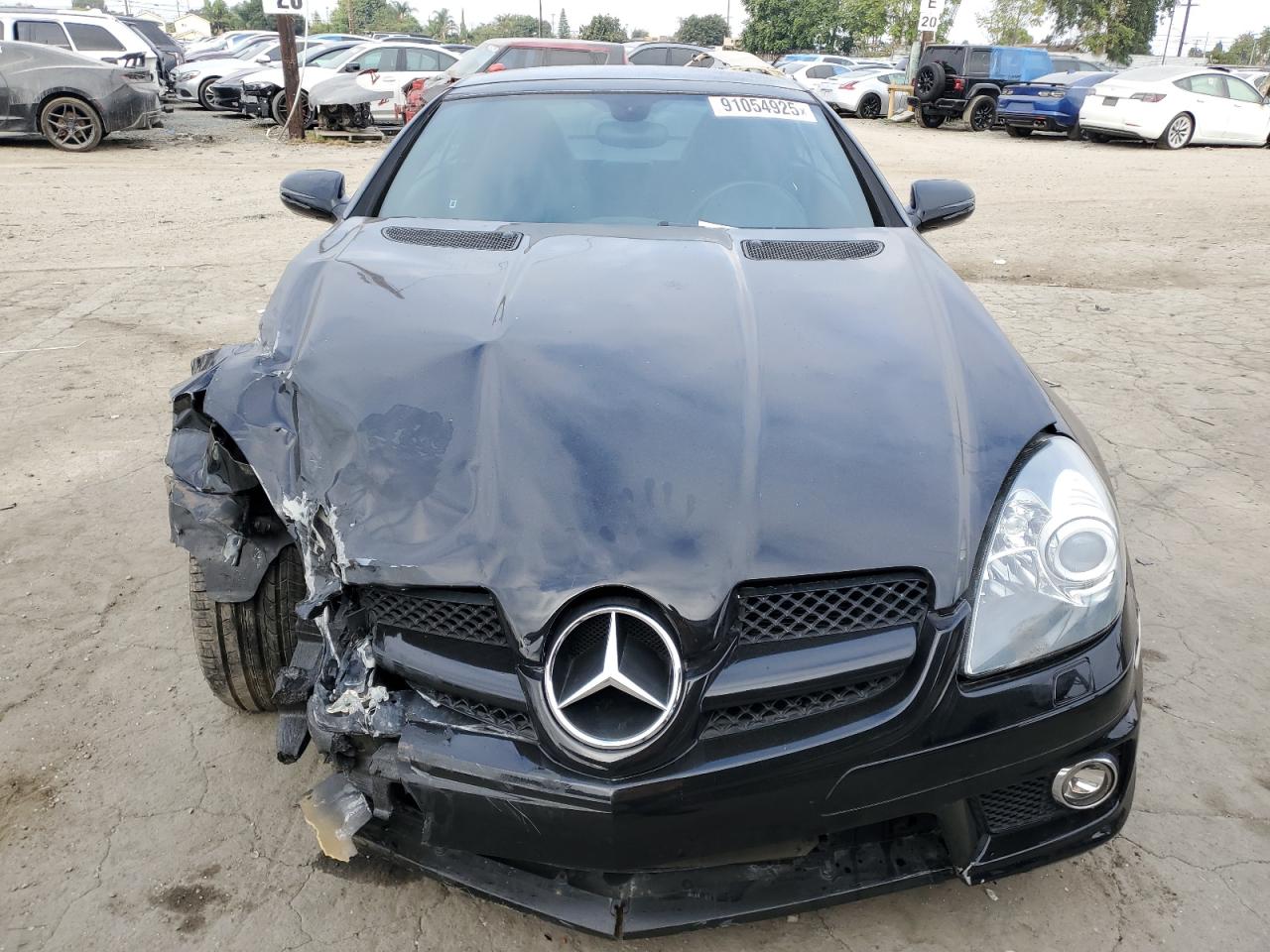 2009 Mercedes-benz Slk 350 Black vin: WDBWK58F99F191887