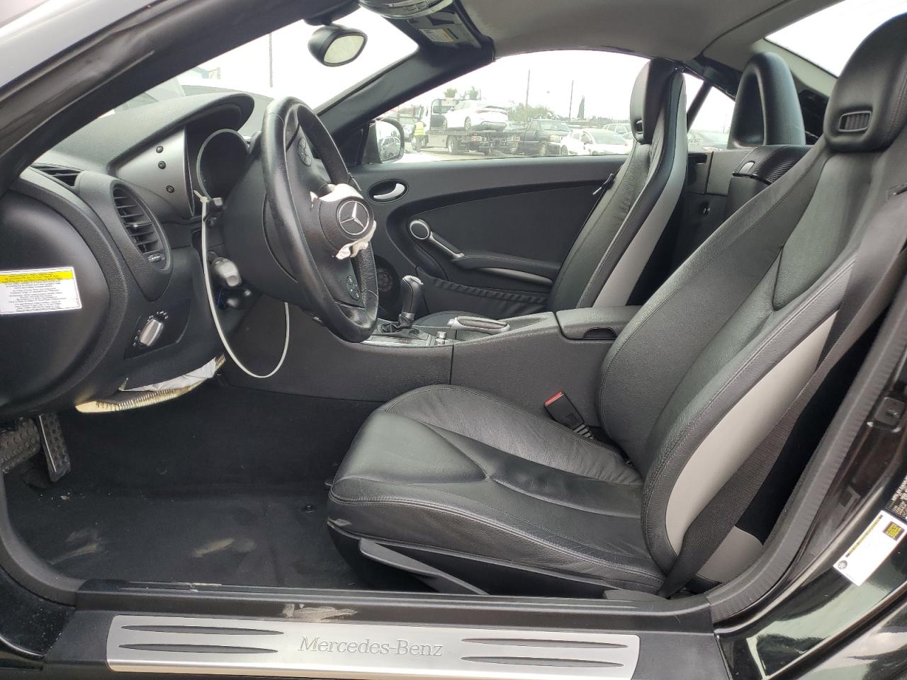 2009 Mercedes-benz Slk 350 Black vin: WDBWK58F99F191887