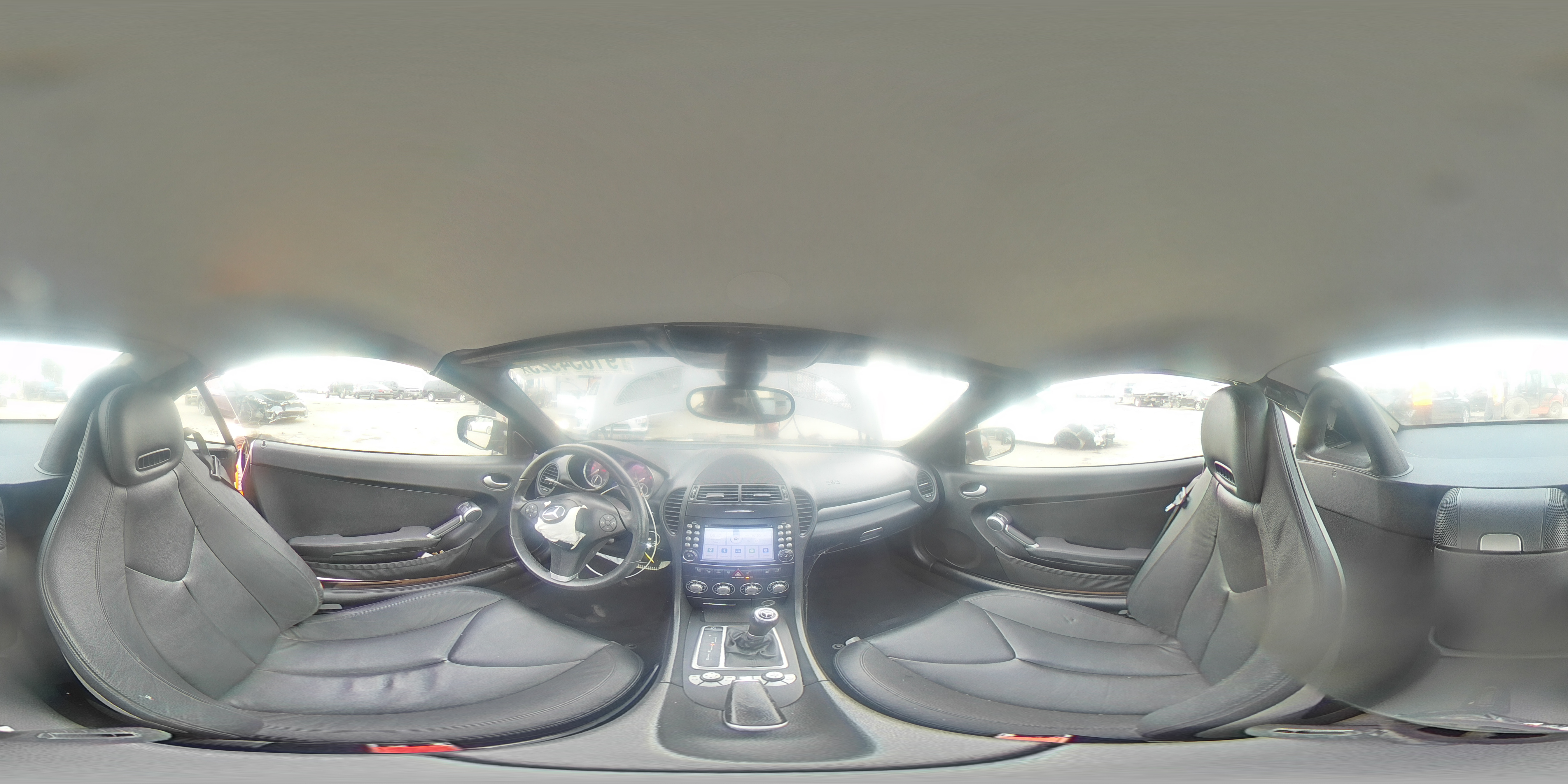 2009 Mercedes-benz Slk 350 Black vin: WDBWK58F99F191887