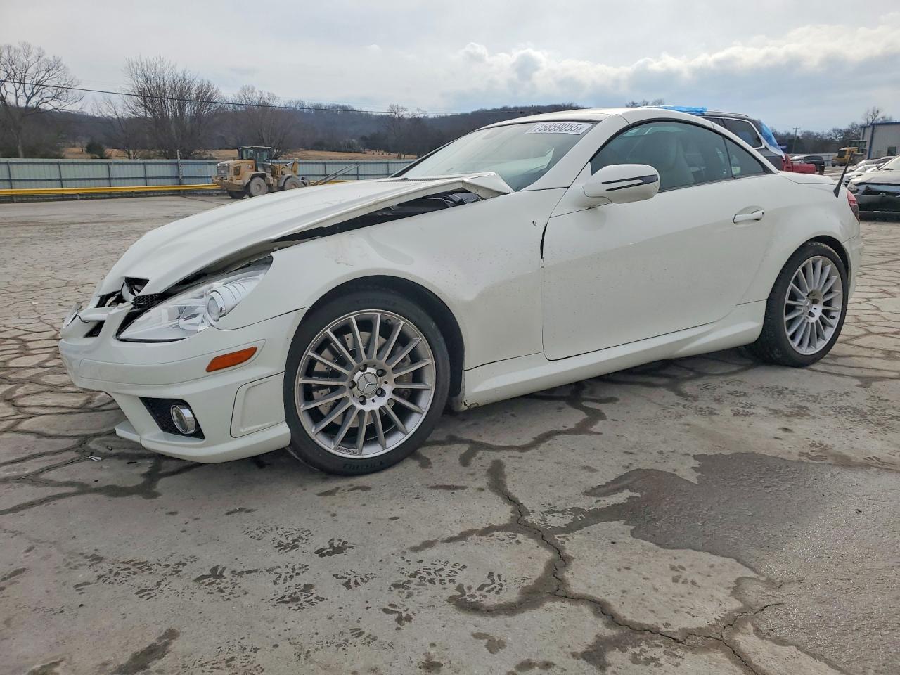 2009 Mercedes-benz Slk 350 White vin: WDBWK58F99F196314