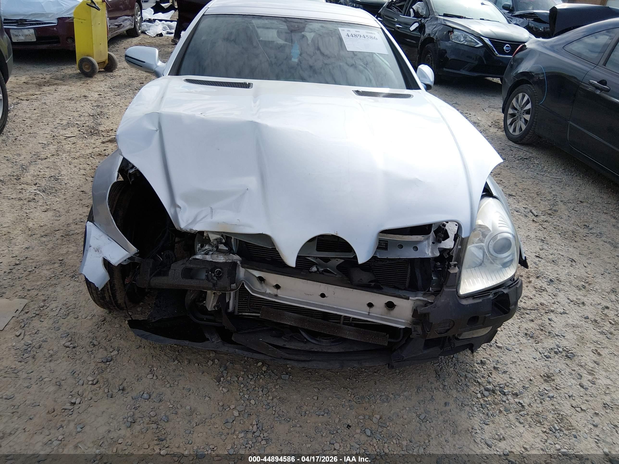 2009 Mercedes-benz Slk 350   Silver vin: WDBWK58FX9F196984