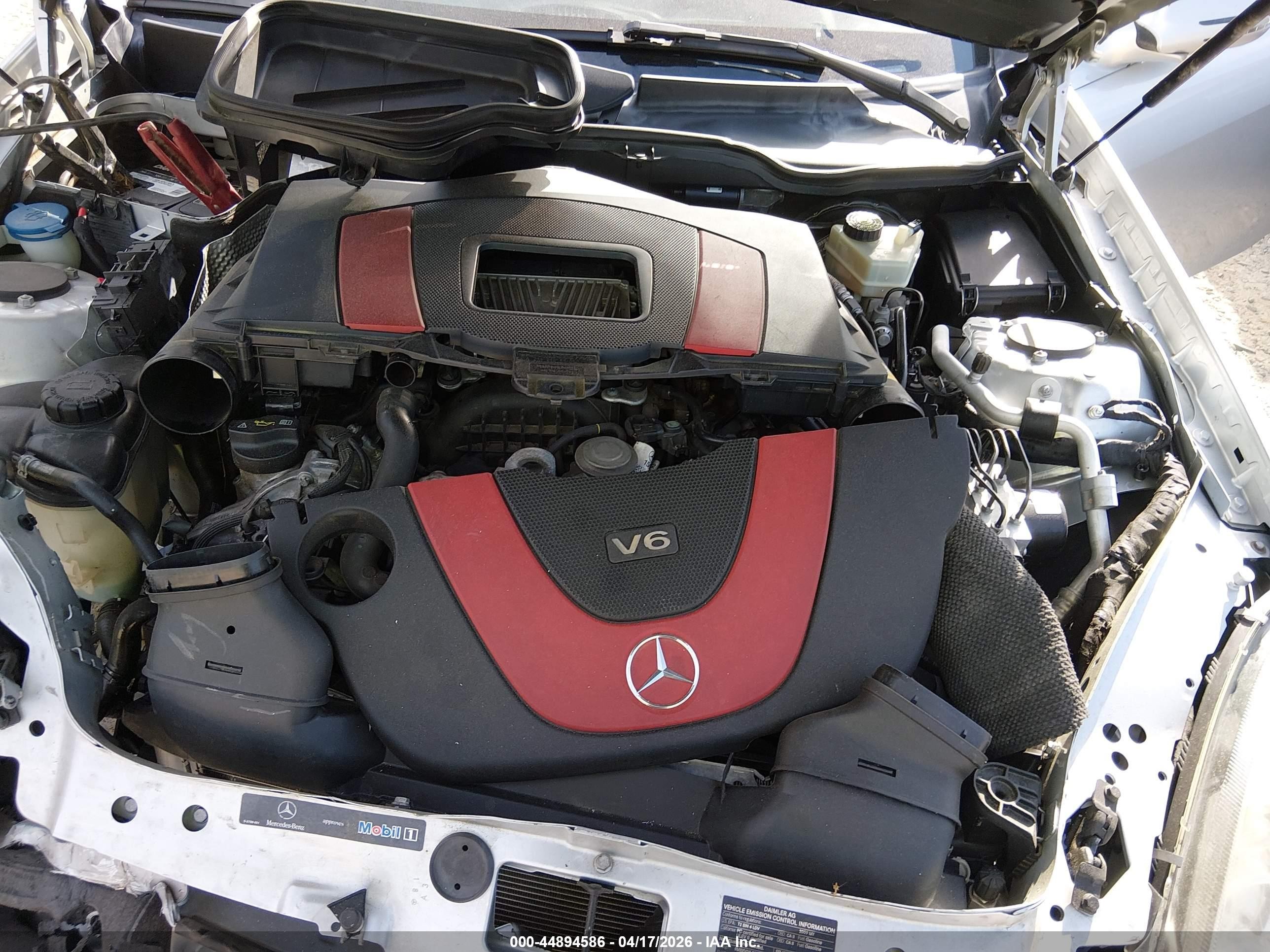 2009 Mercedes-benz Slk 350   Silver vin: WDBWK58FX9F196984