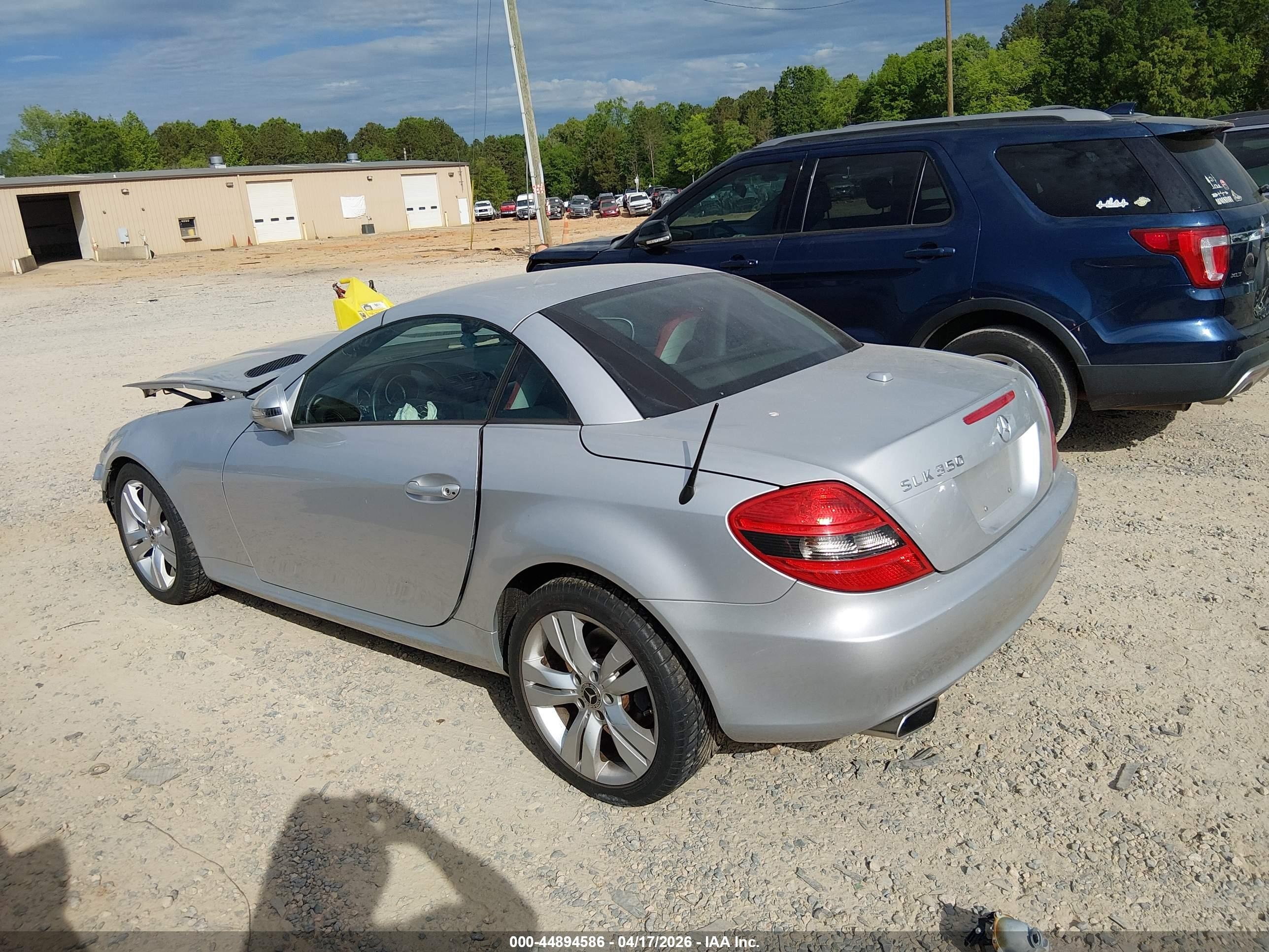 2009 Mercedes-benz Slk 350   Silver vin: WDBWK58FX9F196984