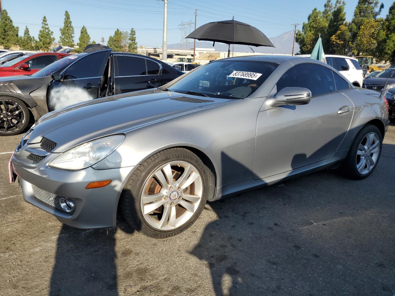 2010 Mercedes-benz Slk 300 Gray vin: WDBWK5EA0AF232145