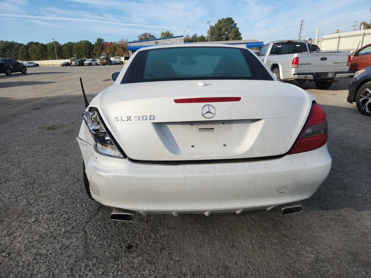 2010 Mercedes-benz Slk 300 White vin: WDBWK5EA1AF226080