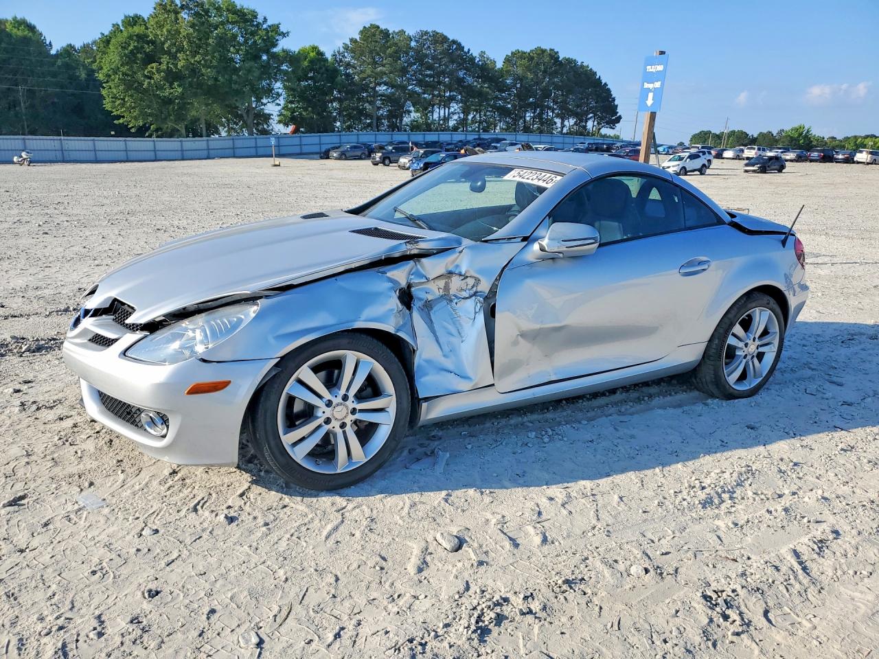 2010 Mercedes-benz Slk 300 Silver vin: WDBWK5EA3AF229725