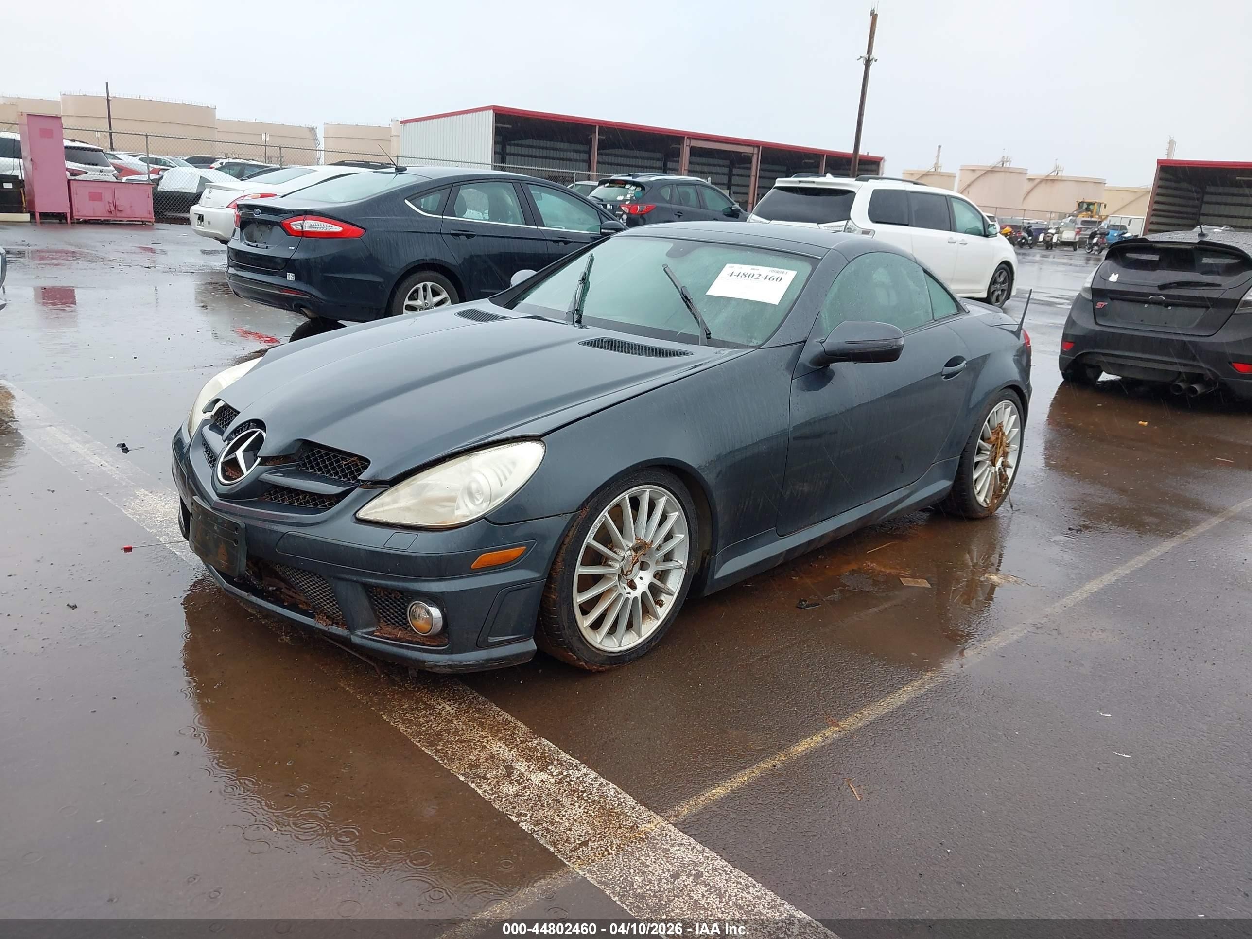 2010 Mercedes-benz Slk 300   Синий vin: WDBWK5EA3AF230437