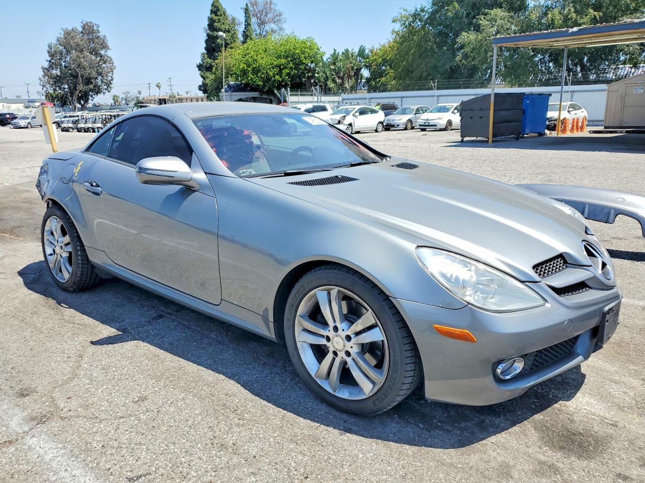 2010 Mercedes-benz Slk 300 Silver vin: WDBWK5EA4AF231306
