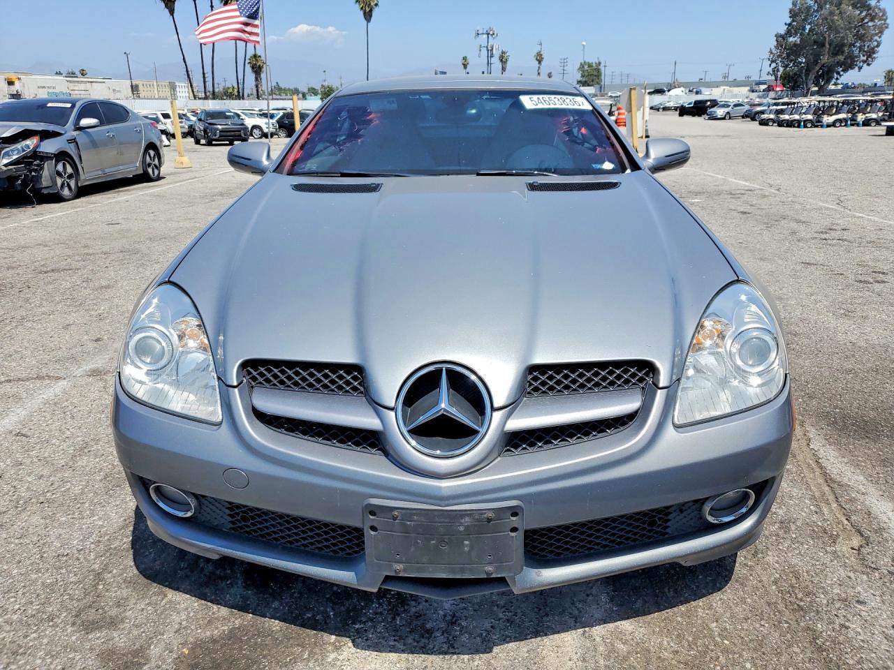 2010 Mercedes-benz Slk 300 Silver vin: WDBWK5EA4AF231306