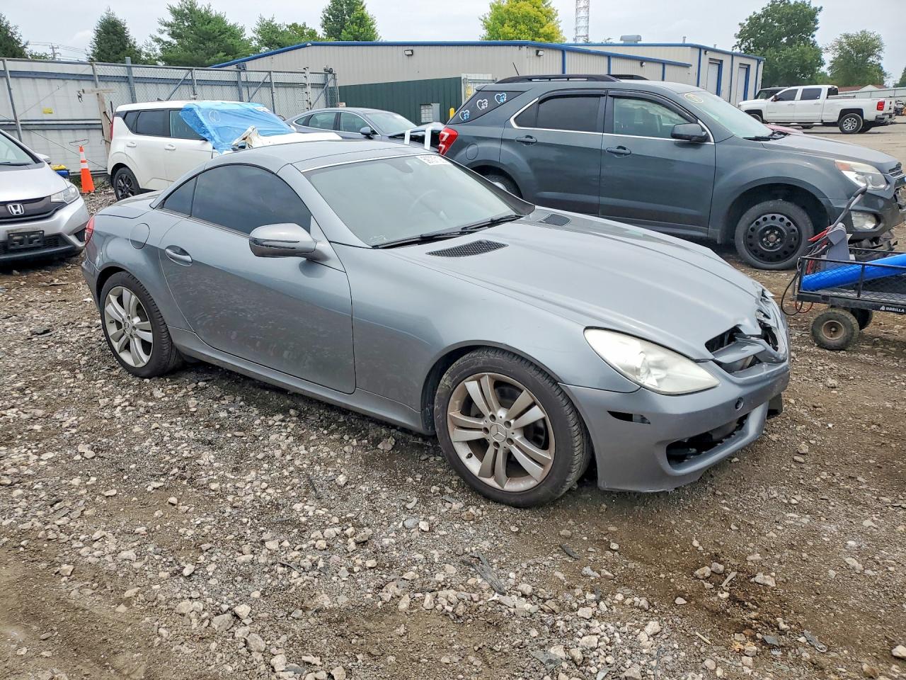 2010 Mercedes-benz Slk 300 Silver vin: WDBWK5EA5AF226244