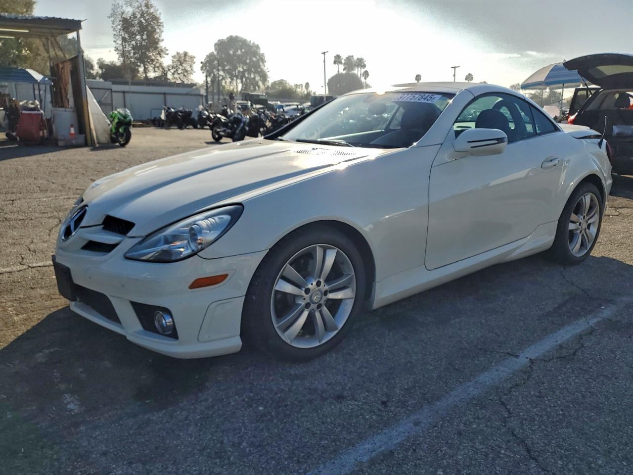 2011 Mercedes-benz Slk 300 White vin: WDBWK5EA7BF239661