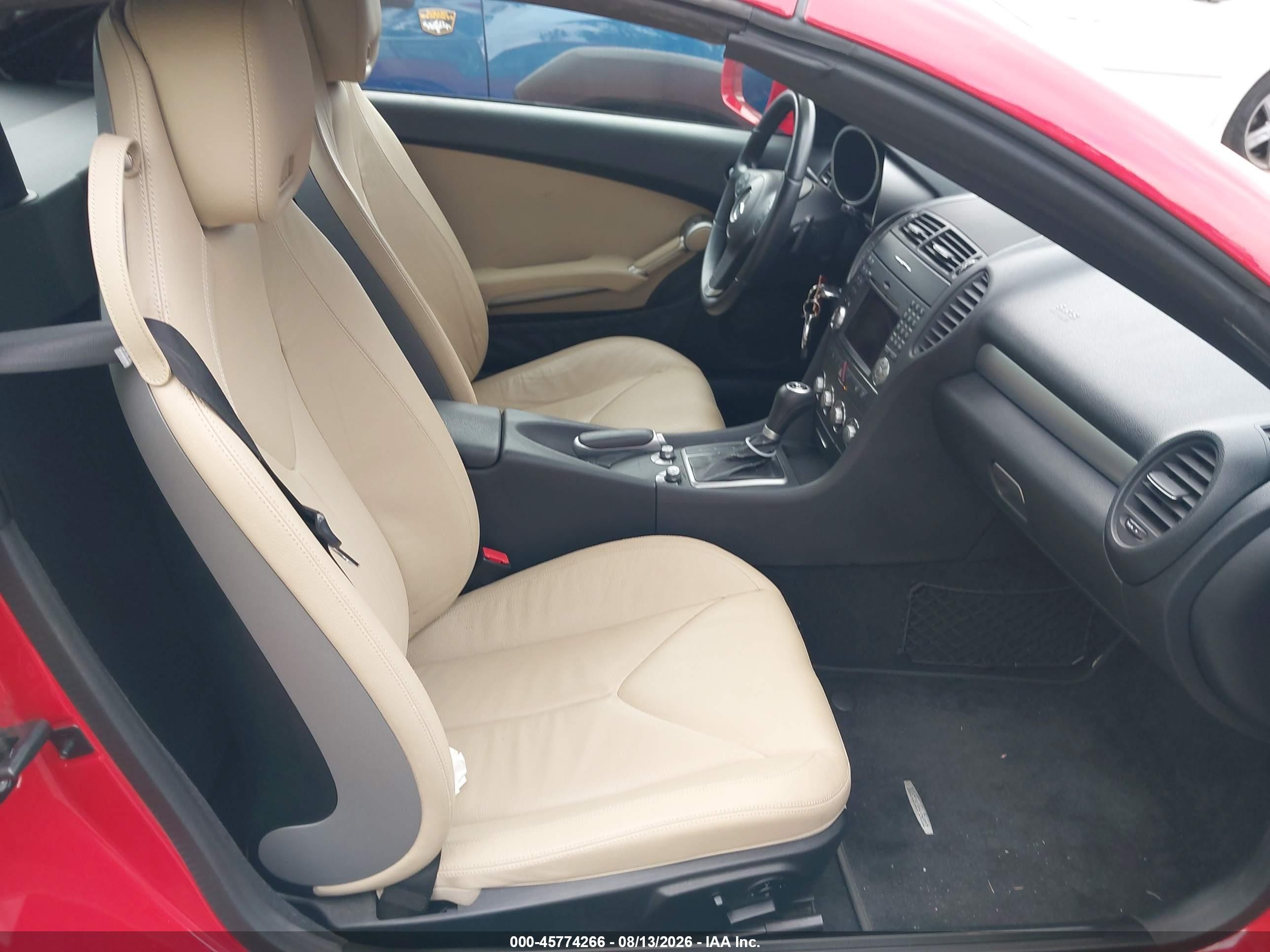 2010 Mercedes-benz Slk 350   Red vin: WDBWK5JA3AF230881