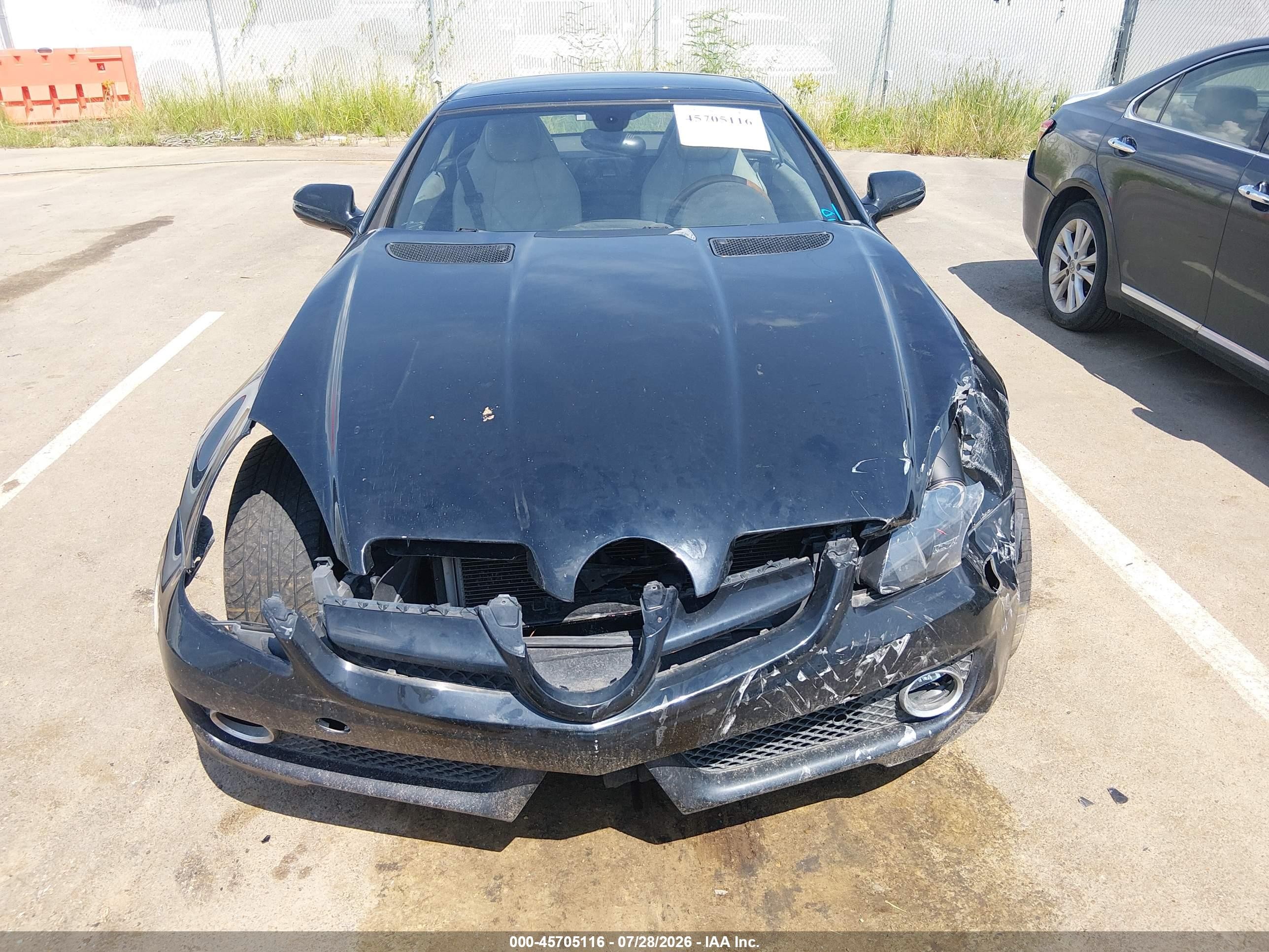 2010 Mercedes-benz Slk 350   Black vin: WDBWK5JA9AF227189