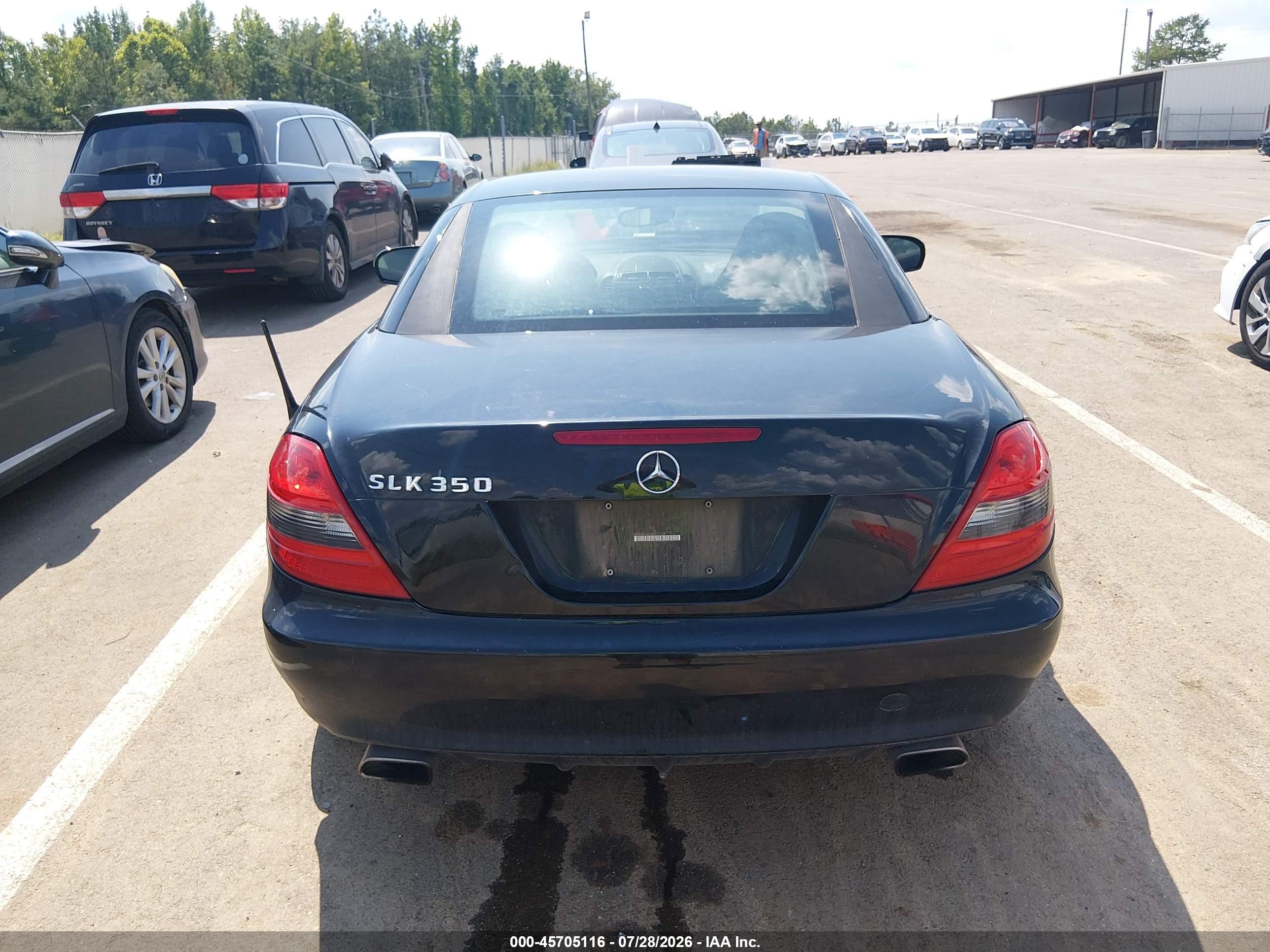 2010 Mercedes-benz Slk 350   Black vin: WDBWK5JA9AF227189