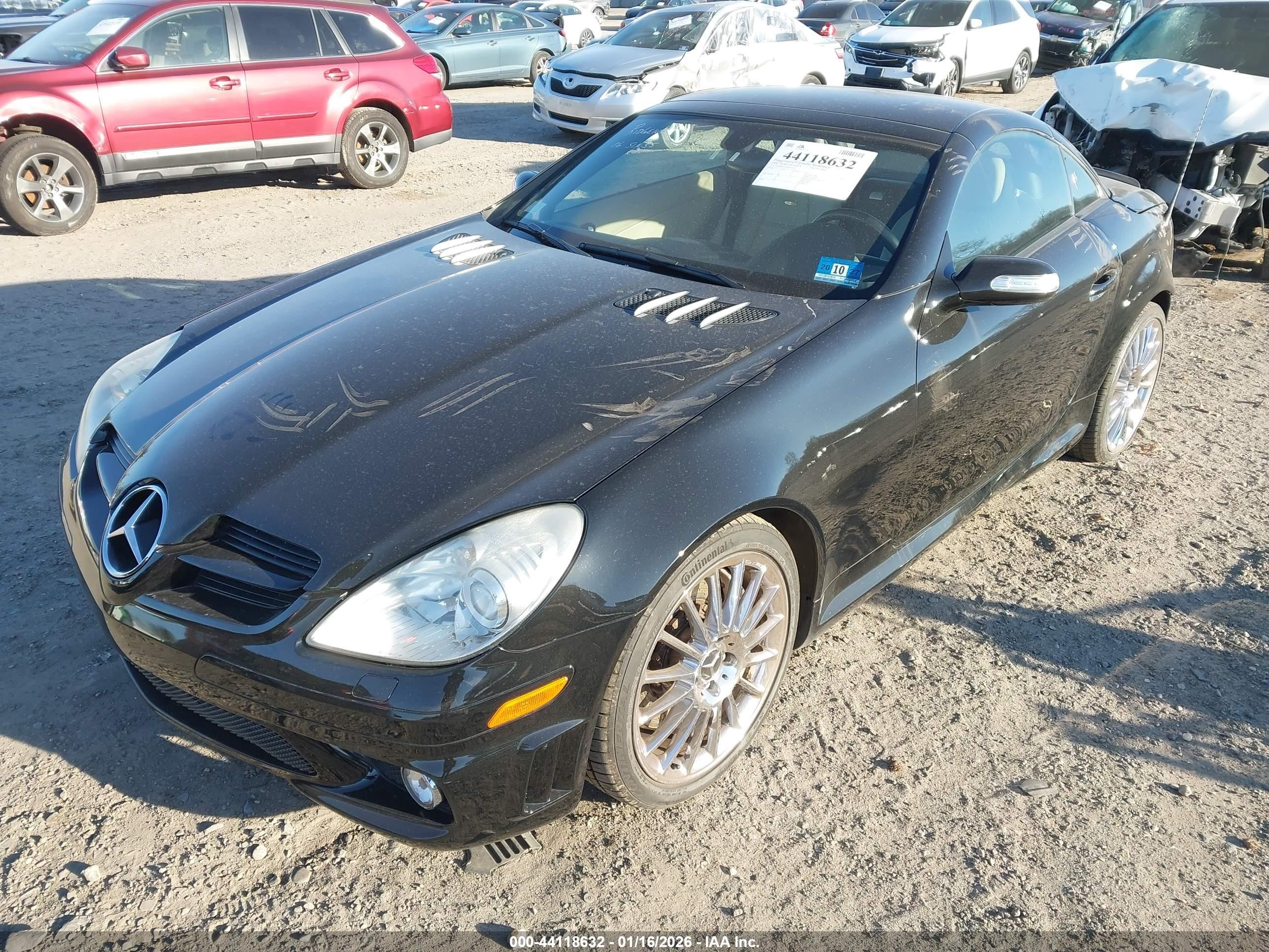2006 Mercedes-benz Slk 55 Amg   Black vin: WDBWK73F06F105722