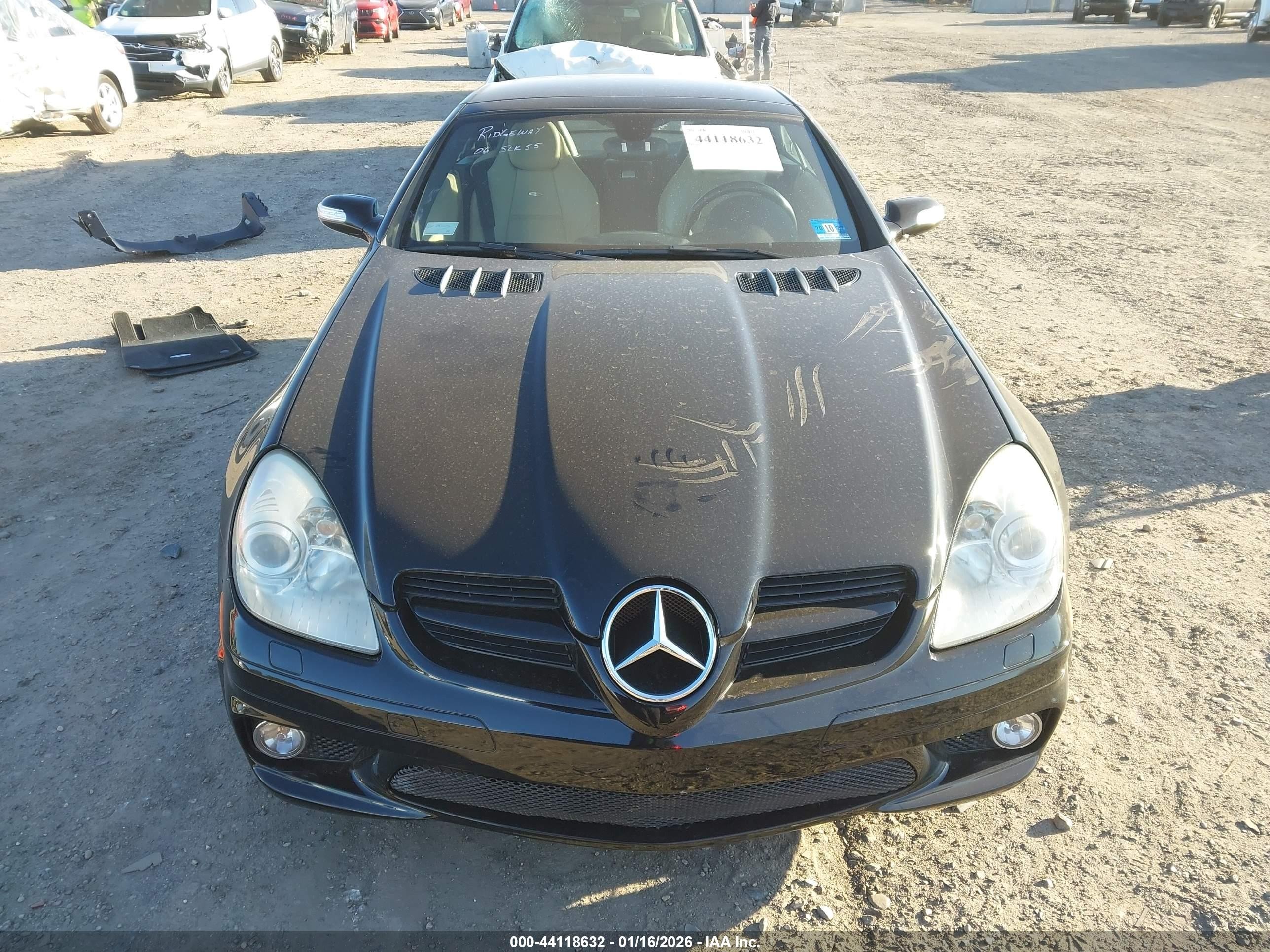 2006 Mercedes-benz Slk 55 Amg   Black vin: WDBWK73F06F105722