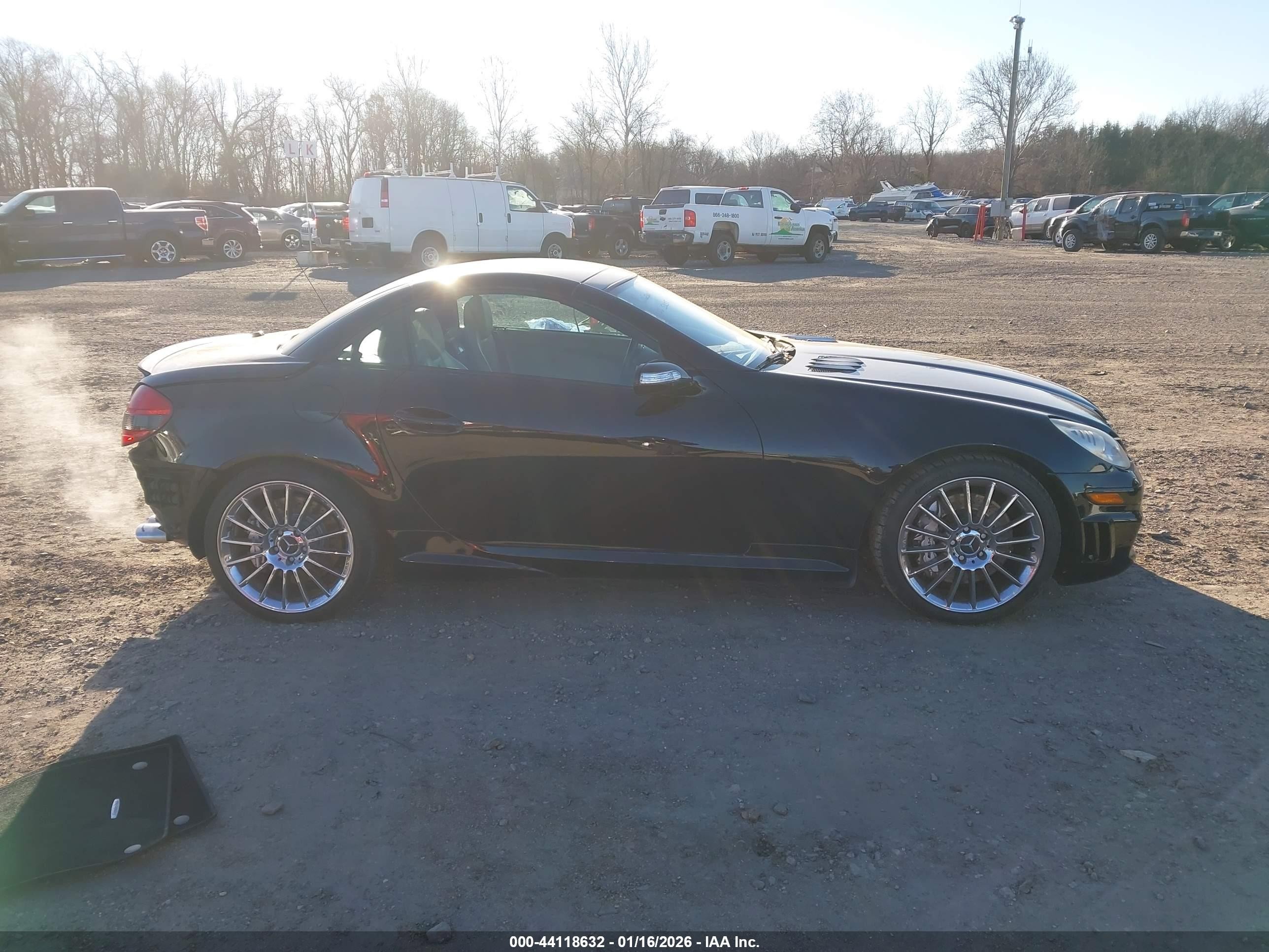 2006 Mercedes-benz Slk 55 Amg   Black vin: WDBWK73F06F105722