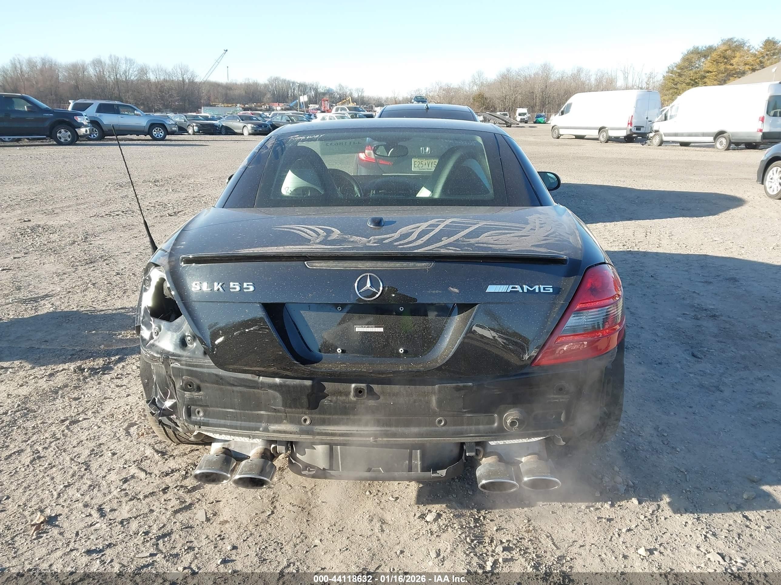 2006 Mercedes-benz Slk 55 Amg   Black vin: WDBWK73F06F105722