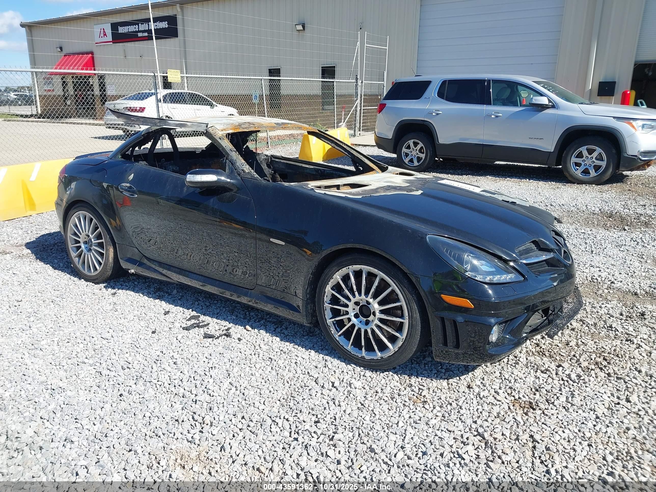 2006 Mercedes-benz Slk 55 Amg   Black vin: WDBWK73F16F083598