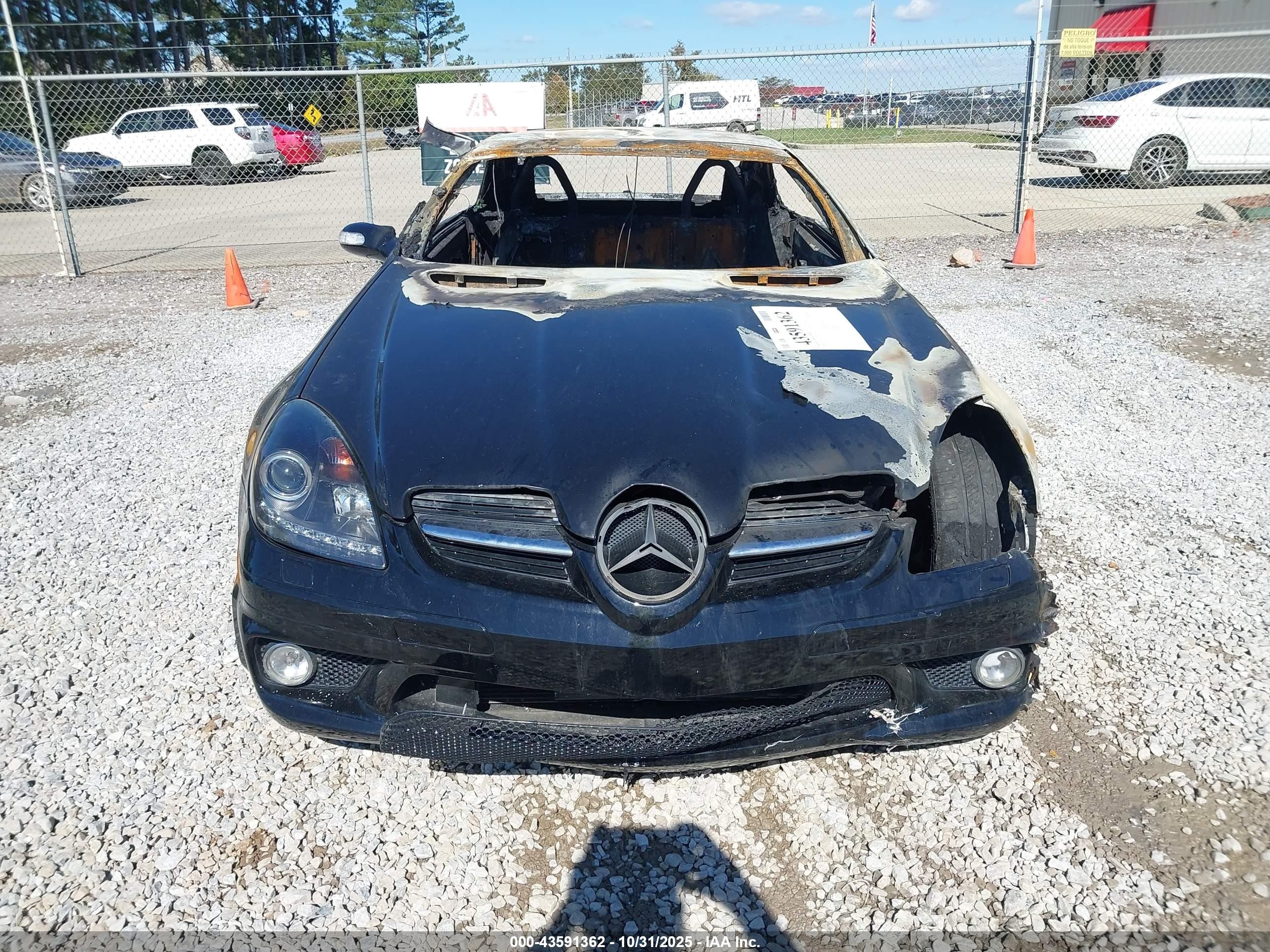 2006 Mercedes-benz Slk 55 Amg   Black vin: WDBWK73F16F083598
