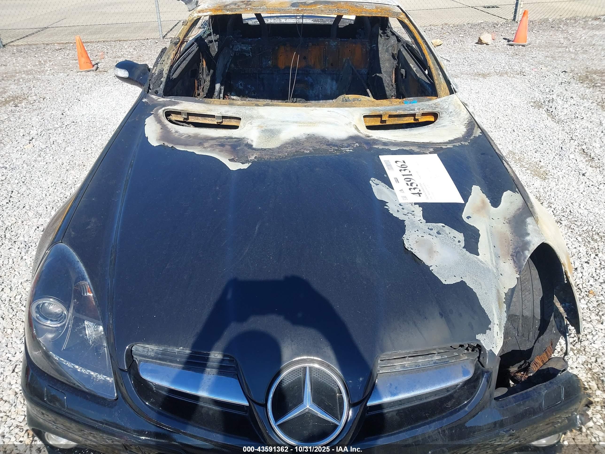 2006 Mercedes-benz Slk 55 Amg   Black vin: WDBWK73F16F083598