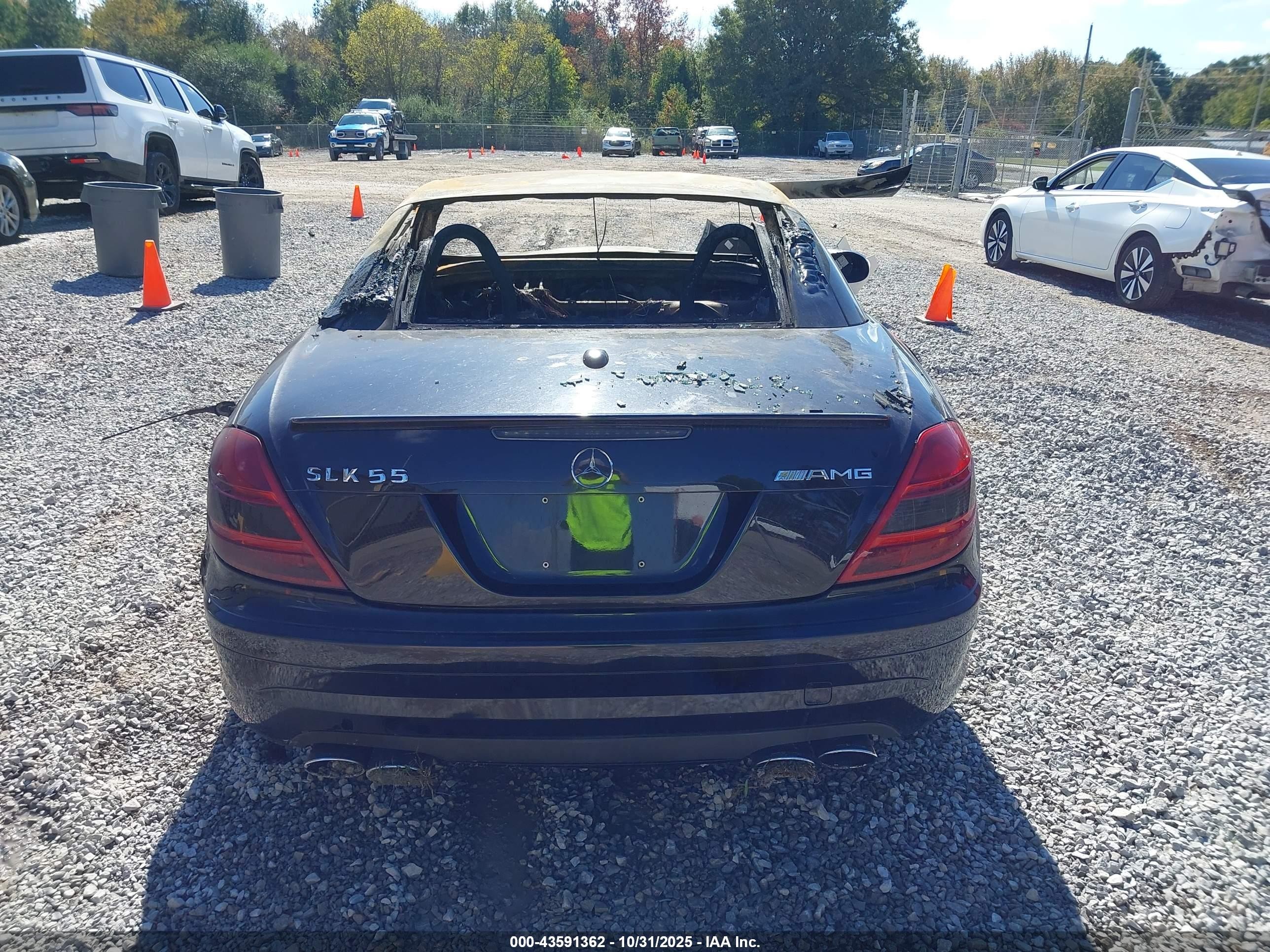 2006 Mercedes-benz Slk 55 Amg   Black vin: WDBWK73F16F083598
