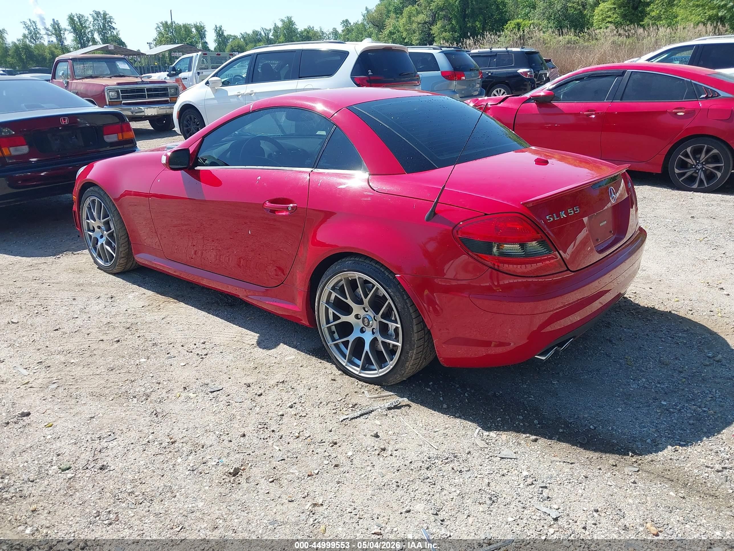 2006 Mercedes-benz Slk 55 Amg   Red vin: WDBWK73F36F083909