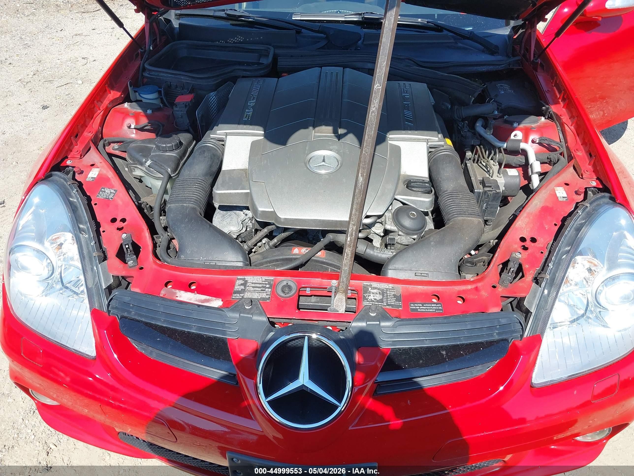 2006 Mercedes-benz Slk 55 Amg   Red vin: WDBWK73F36F083909