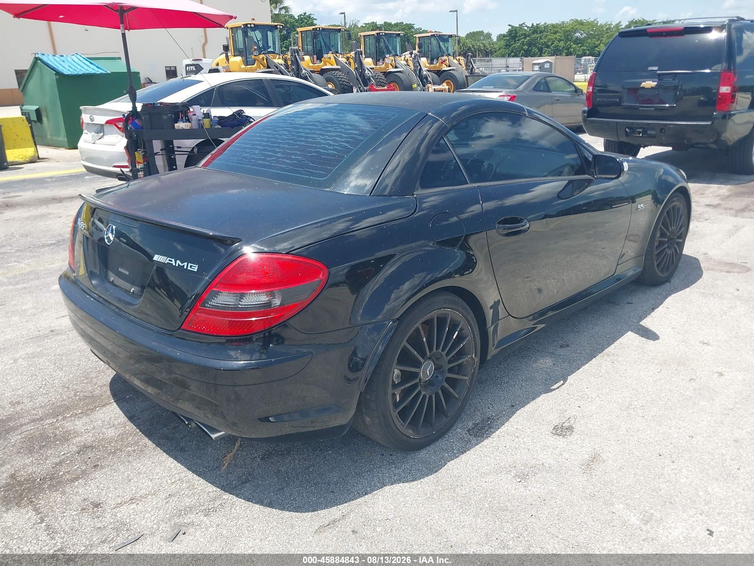 2006 Mercedes-benz Slk 55 Amg   Black vin: WDBWK73F46F112544