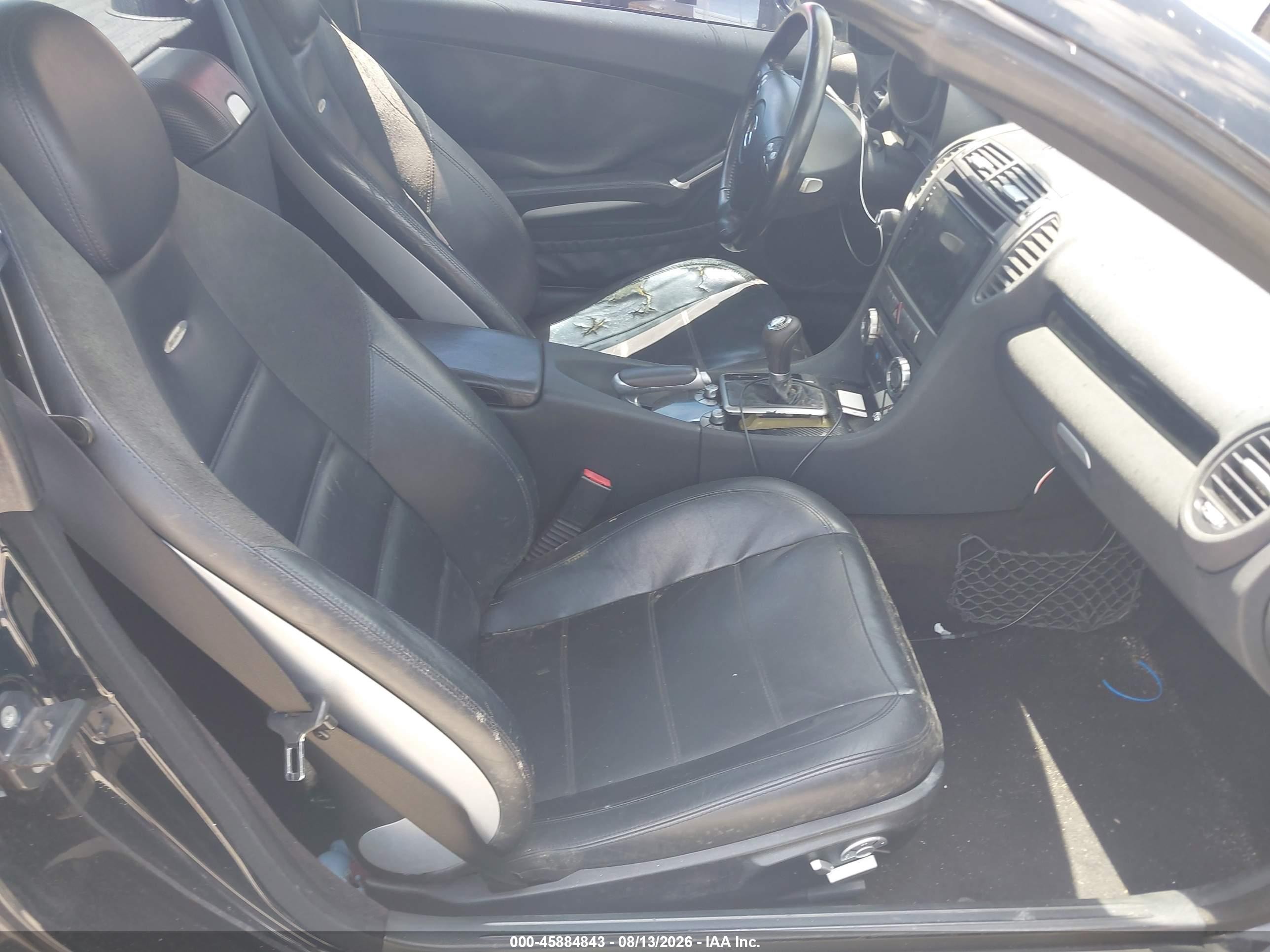 2006 Mercedes-benz Slk 55 Amg   Black vin: WDBWK73F46F112544