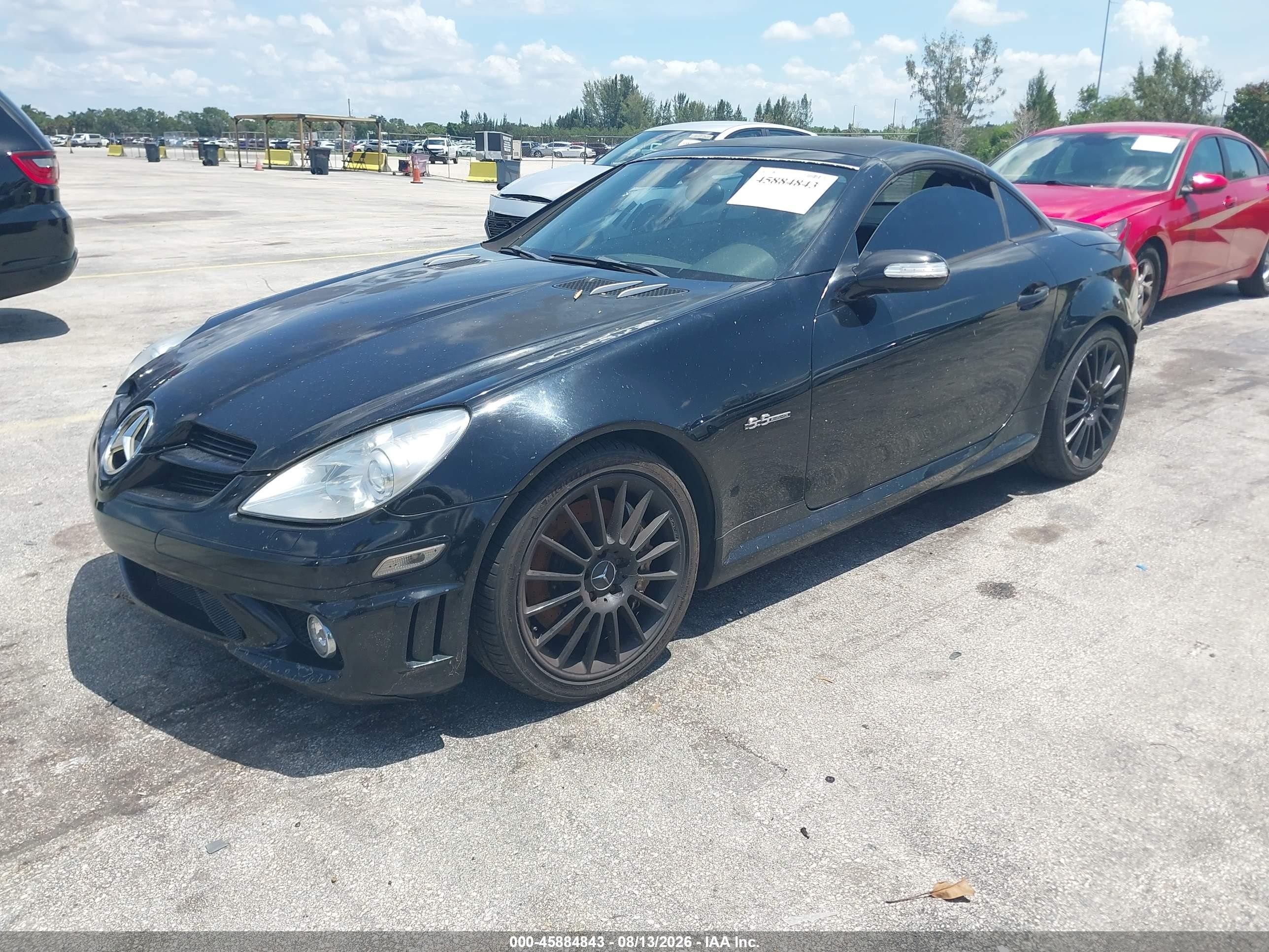 2006 Mercedes-benz Slk 55 Amg   Black vin: WDBWK73F46F112544
