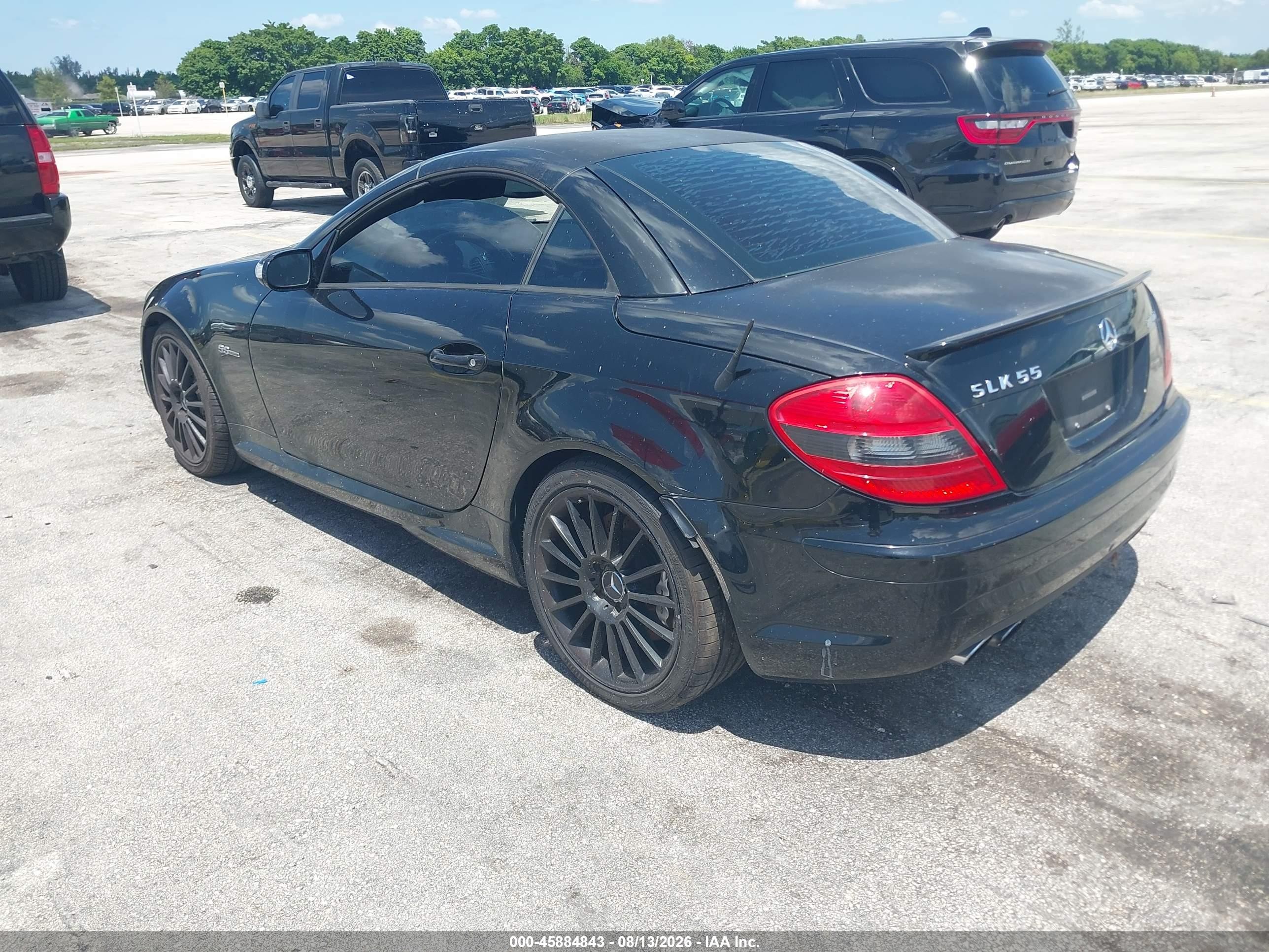2006 Mercedes-benz Slk 55 Amg   Black vin: WDBWK73F46F112544
