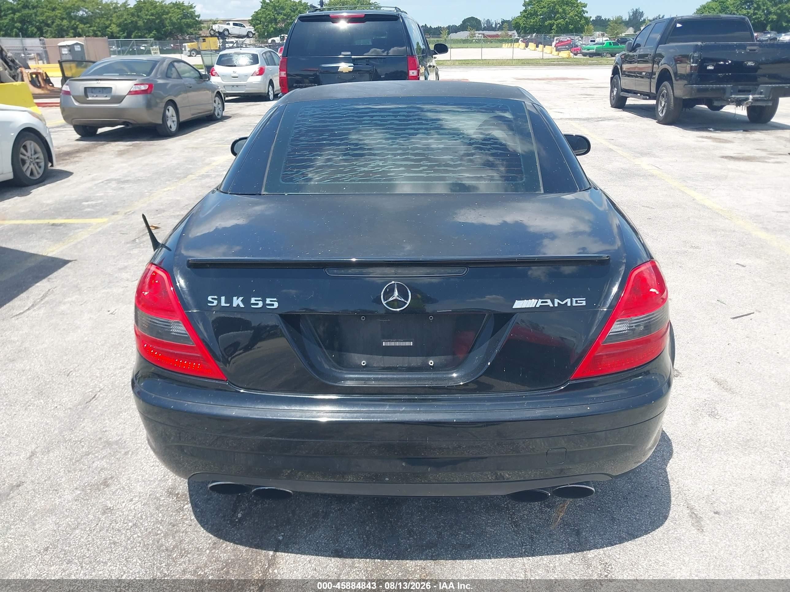 2006 Mercedes-benz Slk 55 Amg   Black vin: WDBWK73F46F112544