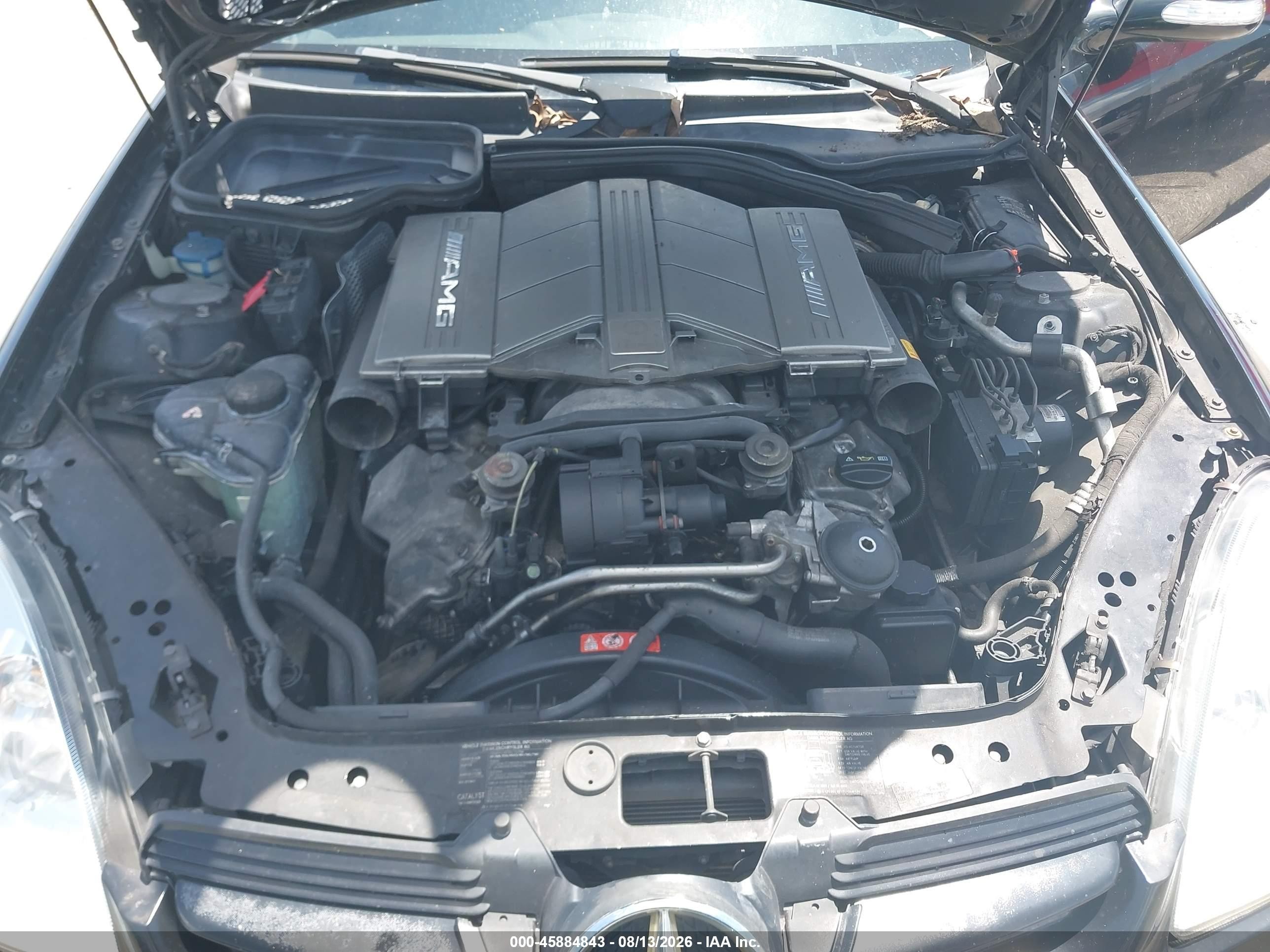 2006 Mercedes-benz Slk 55 Amg   Black vin: WDBWK73F46F112544