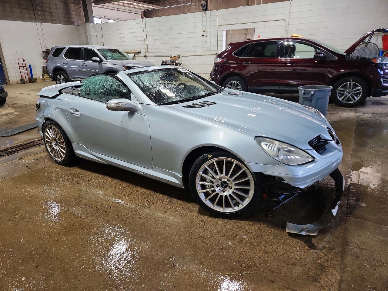 2005 Mercedes-benz Slk 55 Amg Blue vin: WDBWK73F55F060081