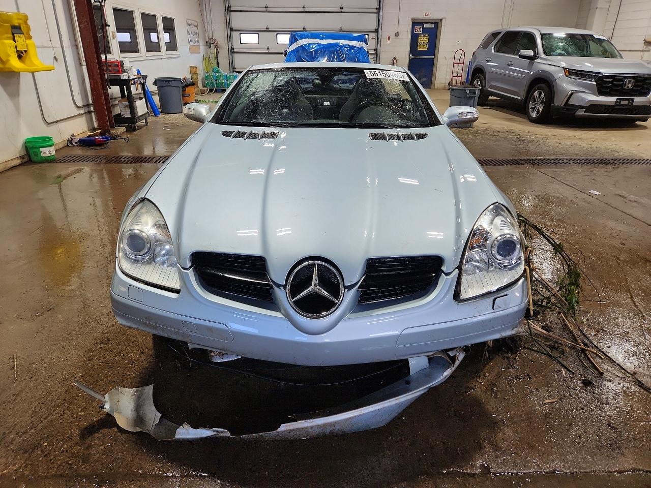 2005 Mercedes-benz Slk 55 Amg Blue vin: WDBWK73F55F060081