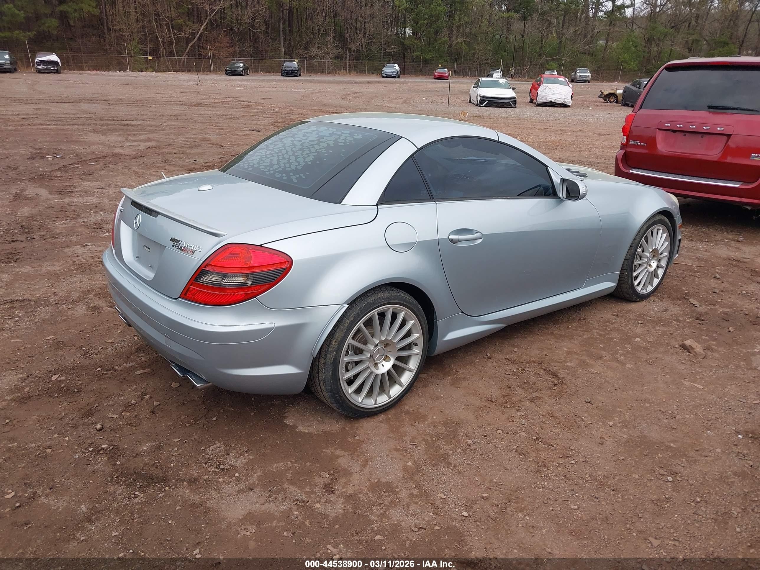 2006 Mercedes-benz Slk 55 Amg   Silver vin: WDBWK73F66F080647