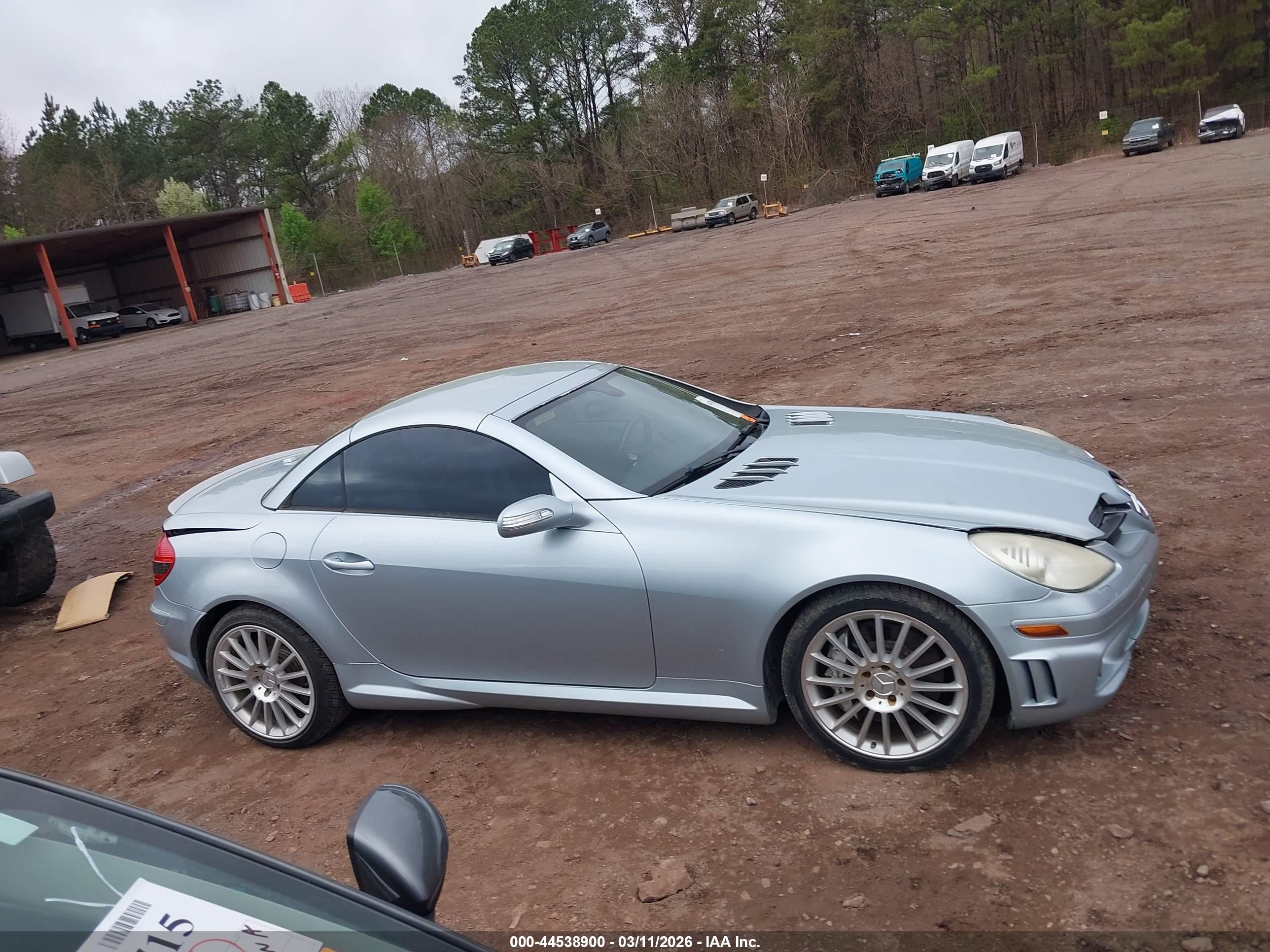 2006 Mercedes-benz Slk 55 Amg   Silver vin: WDBWK73F66F080647