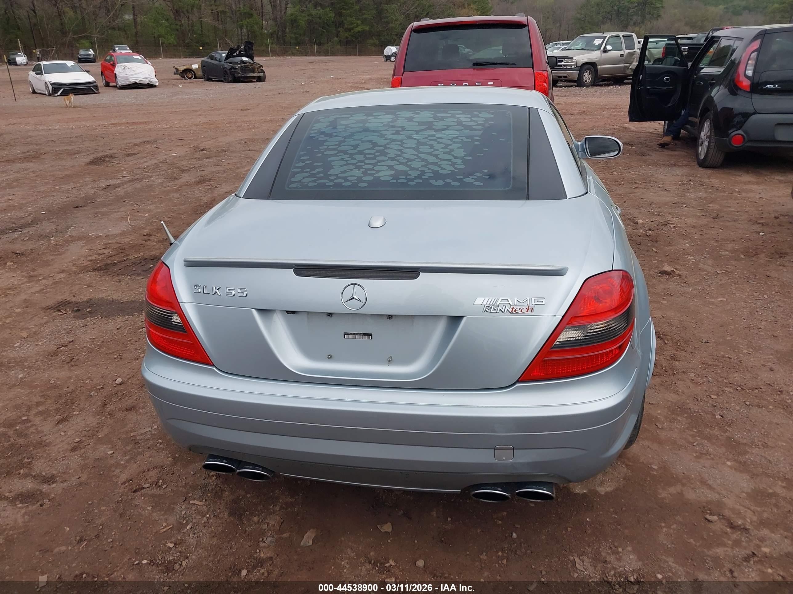 2006 Mercedes-benz Slk 55 Amg   Silver vin: WDBWK73F66F080647