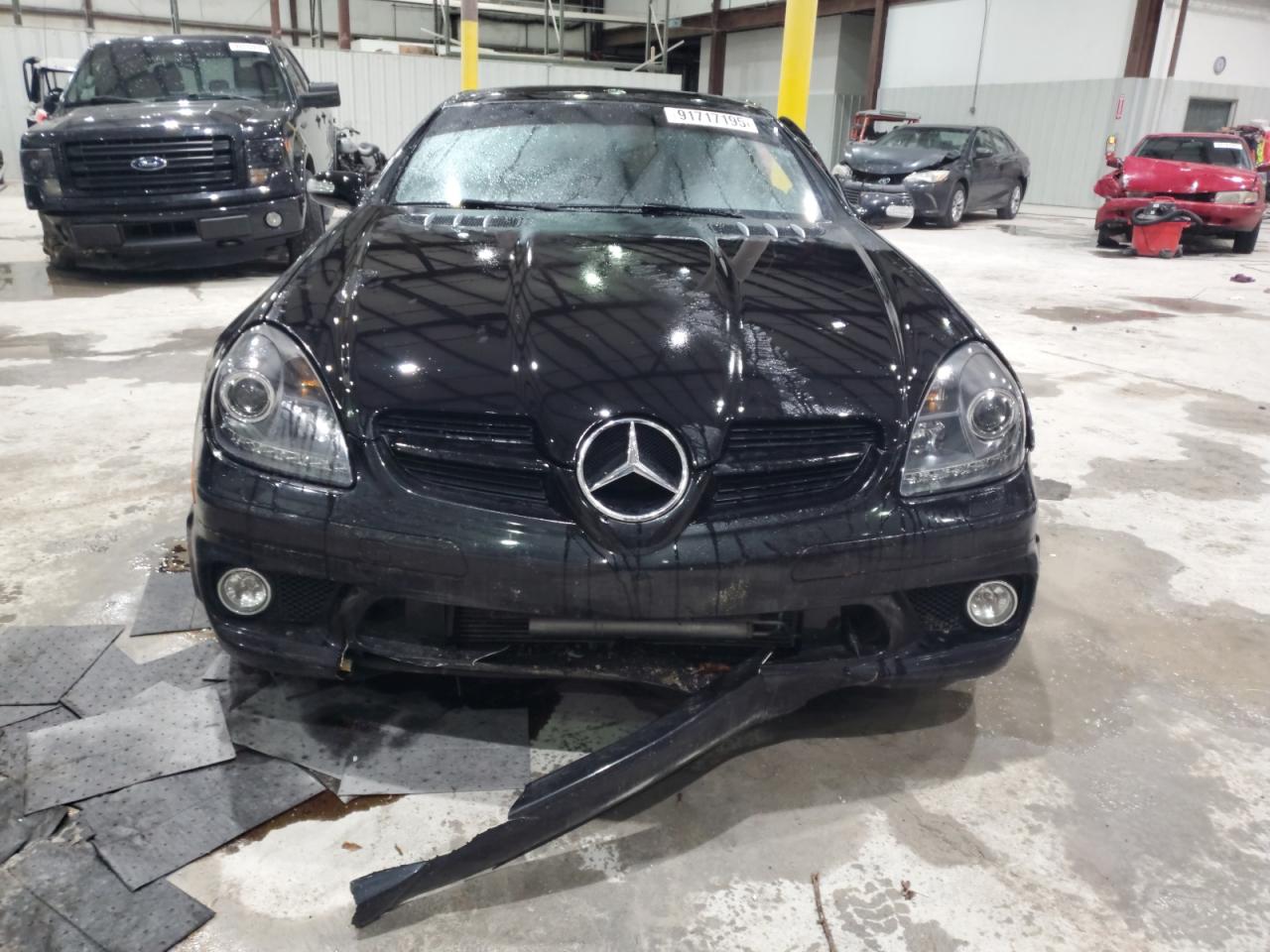2007 Mercedes-benz Slk 55 Amg Black vin: WDBWK73F77F143224