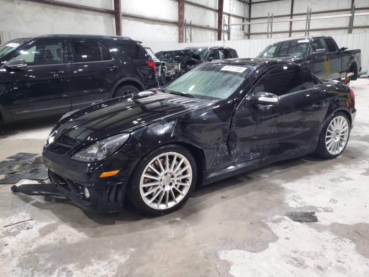 2007 Mercedes-benz Slk 55 Amg Black vin: WDBWK73F77F143224