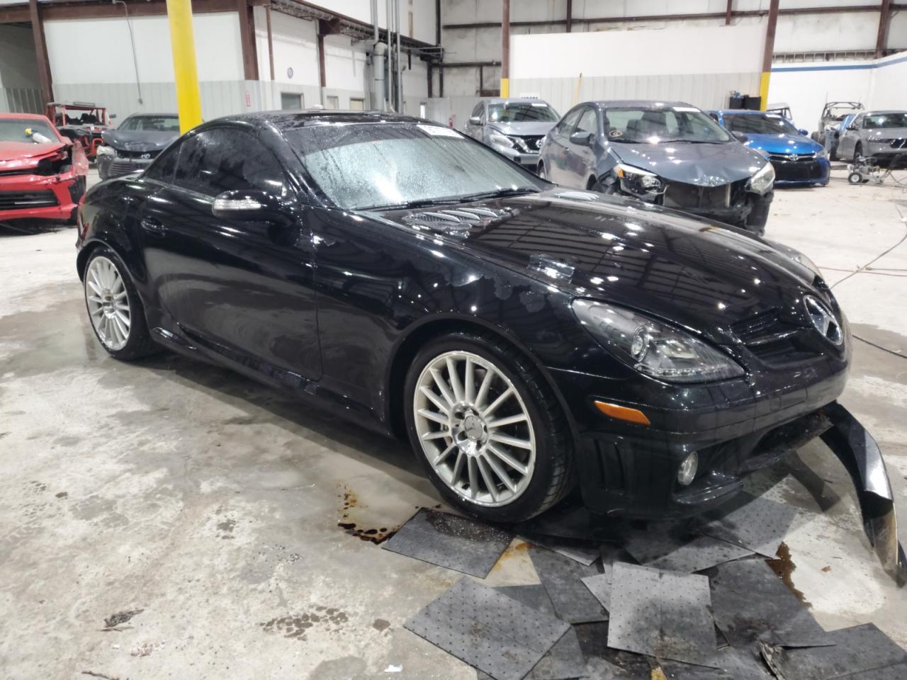 2007 Mercedes-benz Slk 55 Amg Black vin: WDBWK73F77F143224