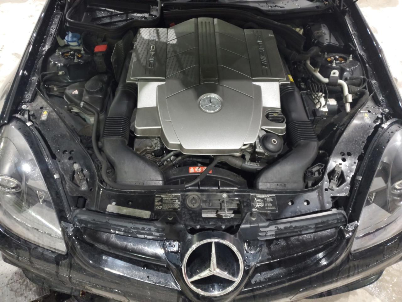 2007 Mercedes-benz Slk 55 Amg Black vin: WDBWK73F77F143224