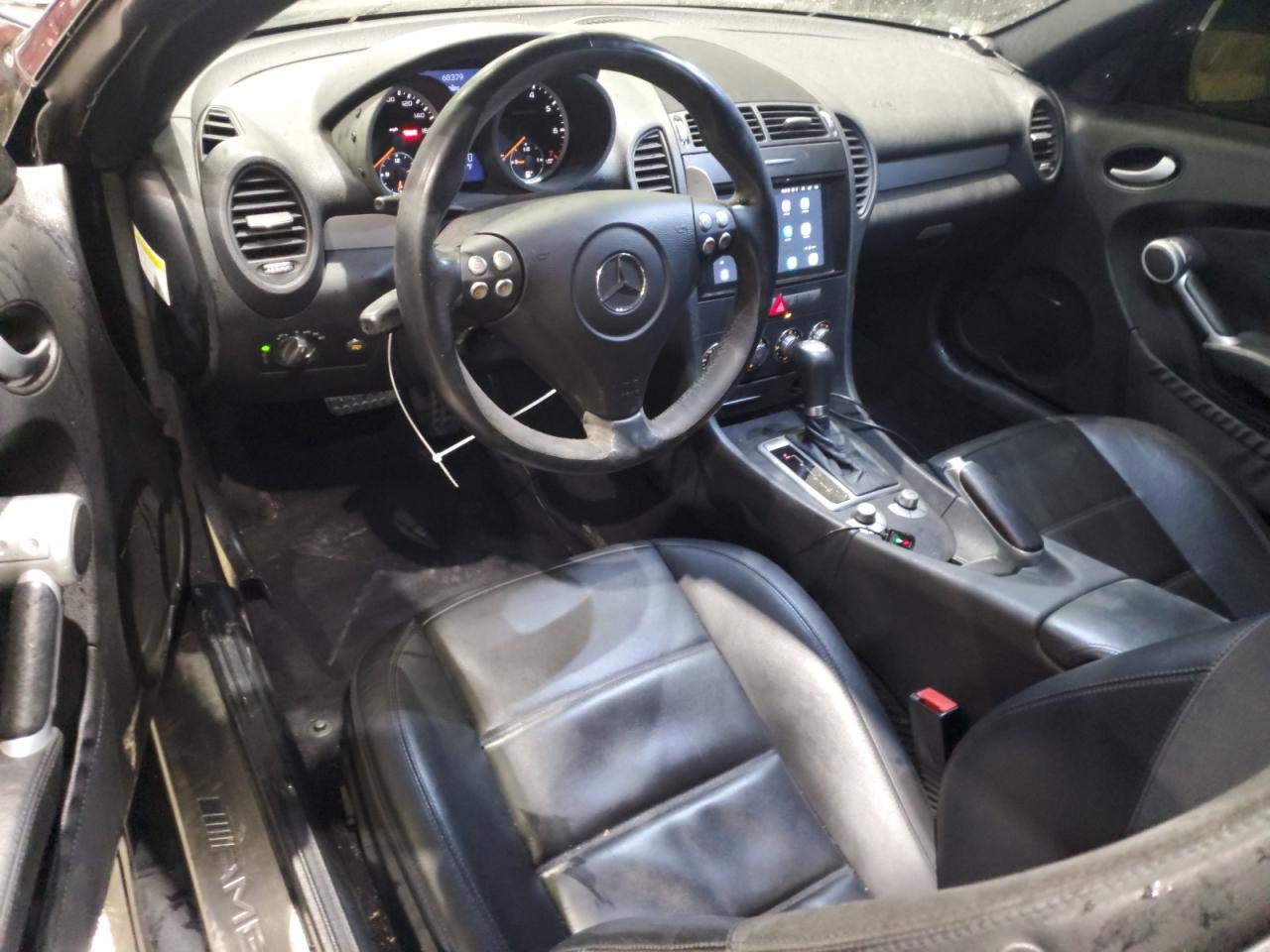 2007 Mercedes-benz Slk 55 Amg Black vin: WDBWK73F77F143224